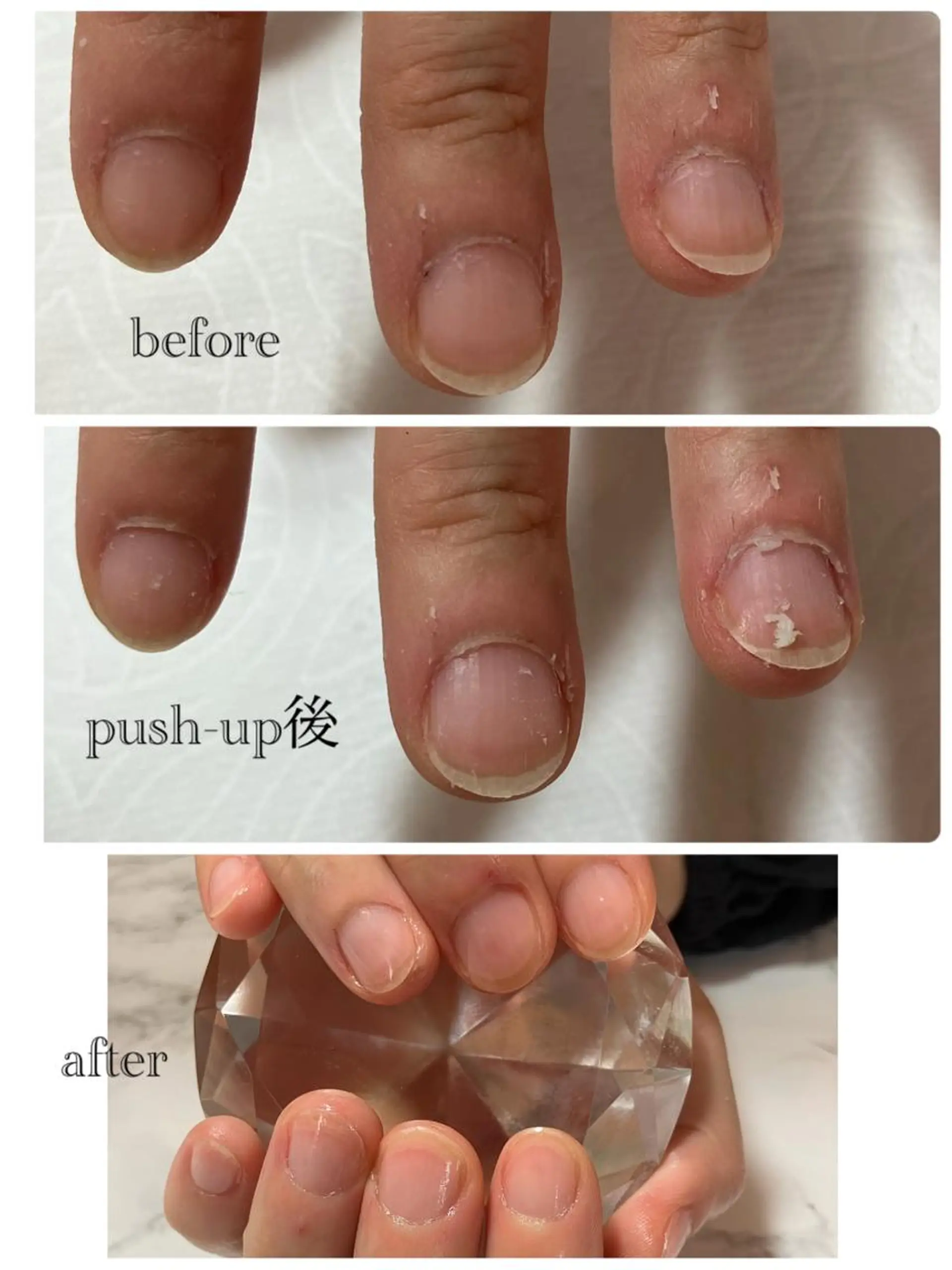 ミディアム ネイル ハンドケア auladenail アウラデネイルのネイルデザイン