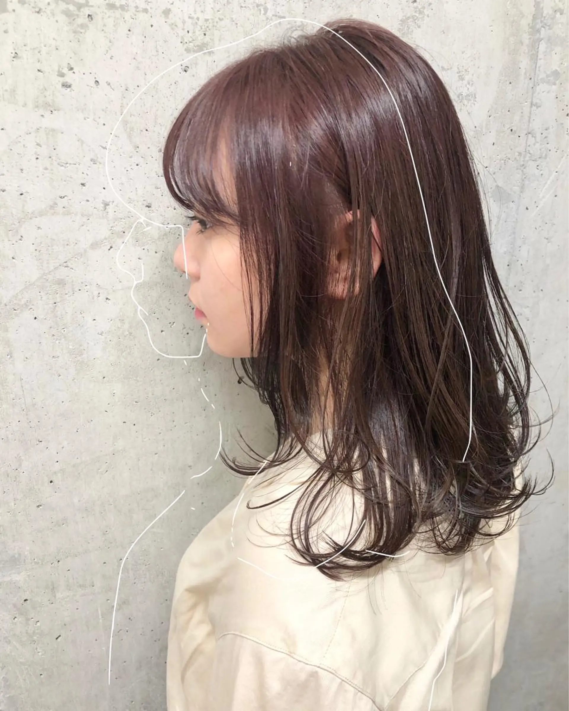 カラー ピンクカラー レイヤー/ボブ/ 顔周り/yukinaのヘアスタイル