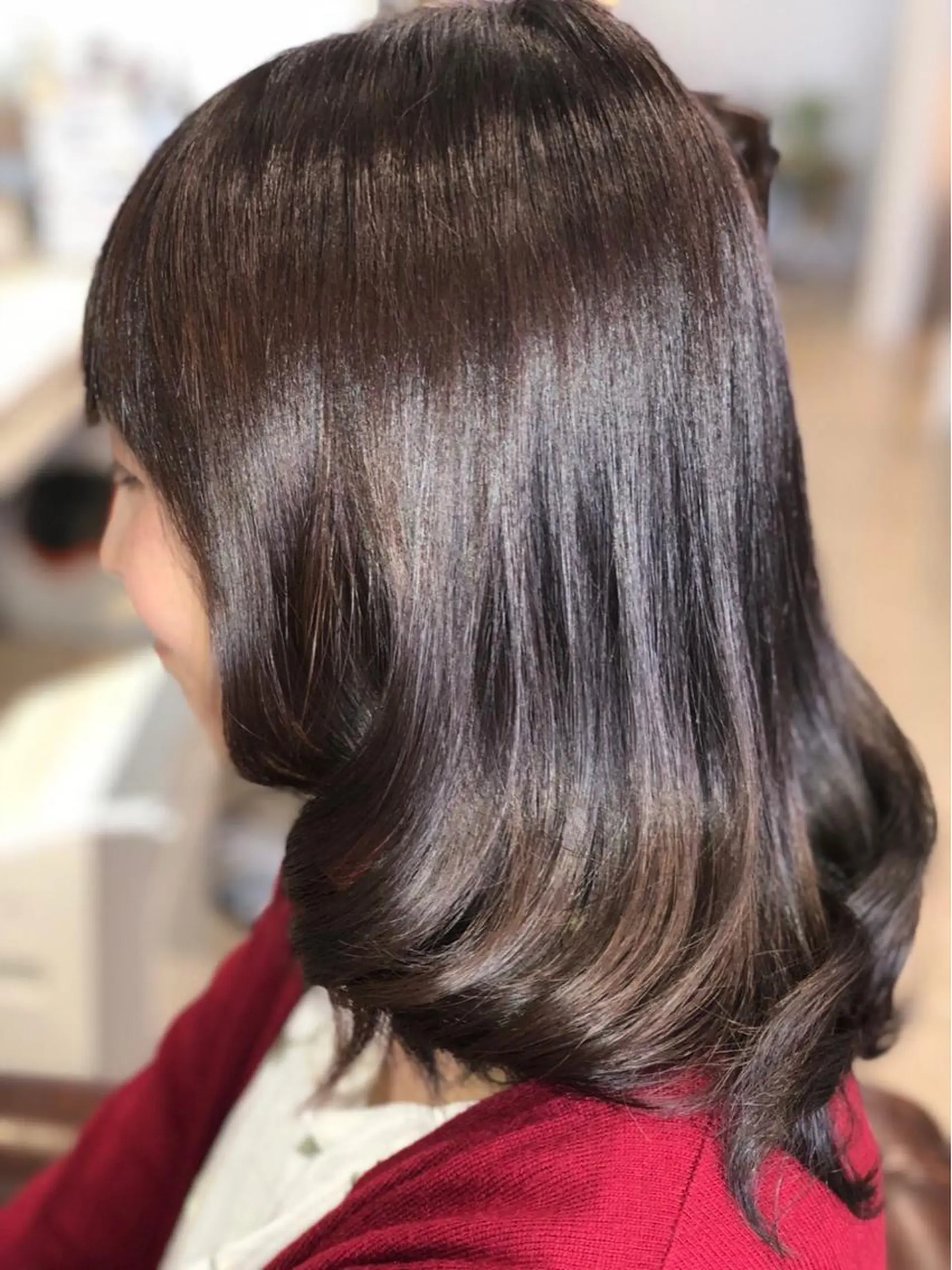 セミロング カラー 豊中/メンズ特化 岡田 龍之介のヘアスタイル