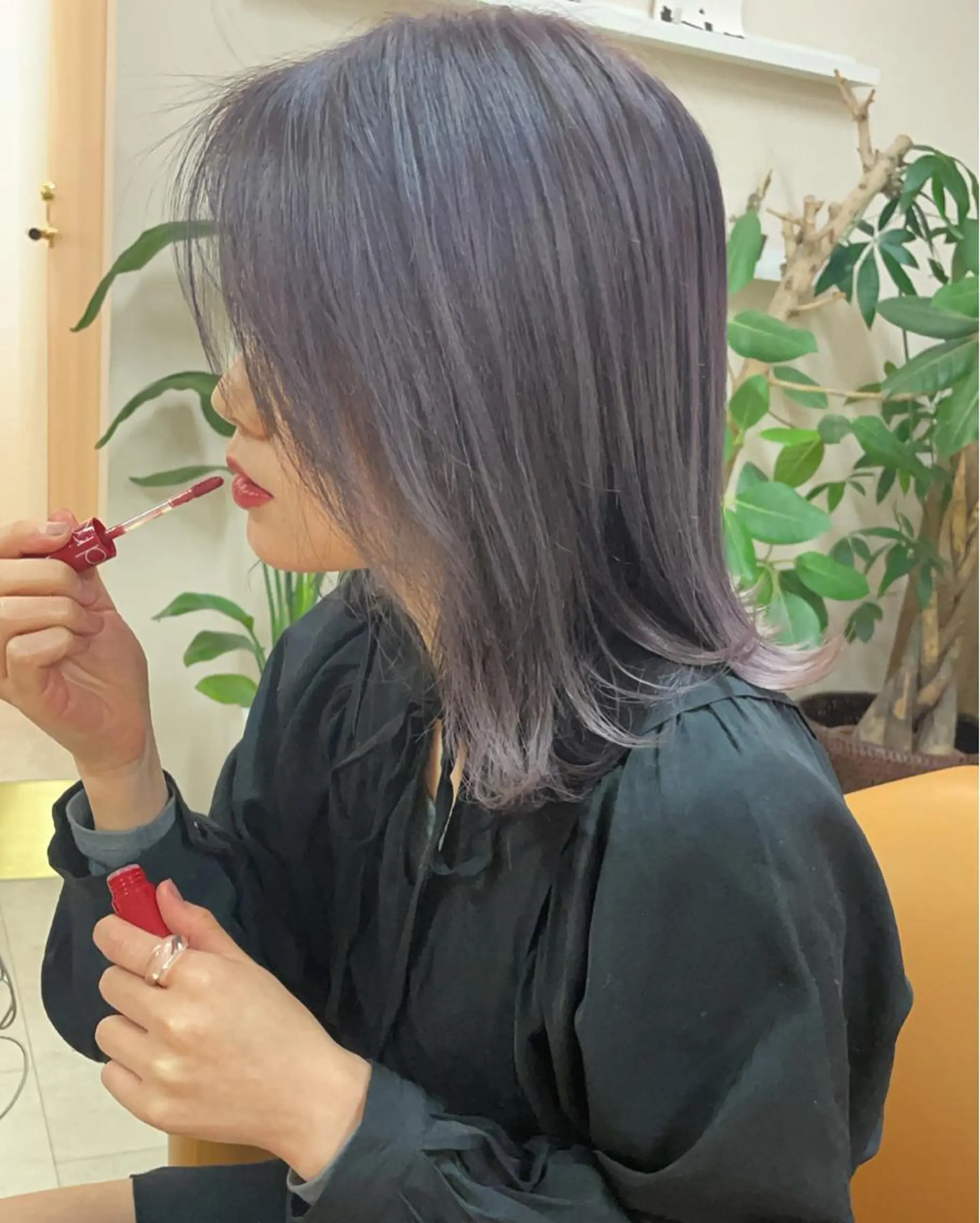 セミロング レイヤーカット/ 透明感カラーmikuのヘアスタイル