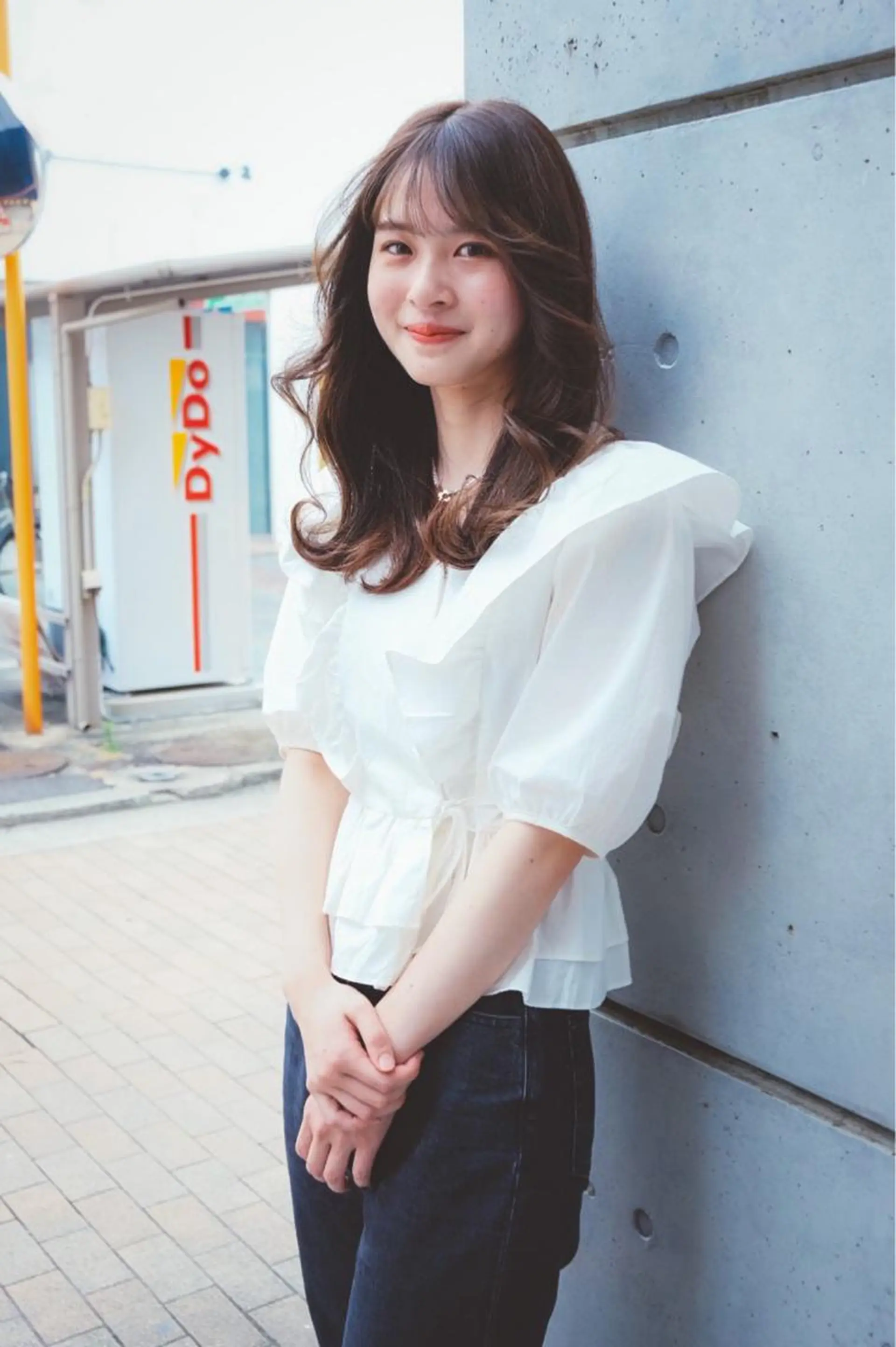 セミロング カラー ヘアカラー トリートメント 玉木 育実のヘアスタイル