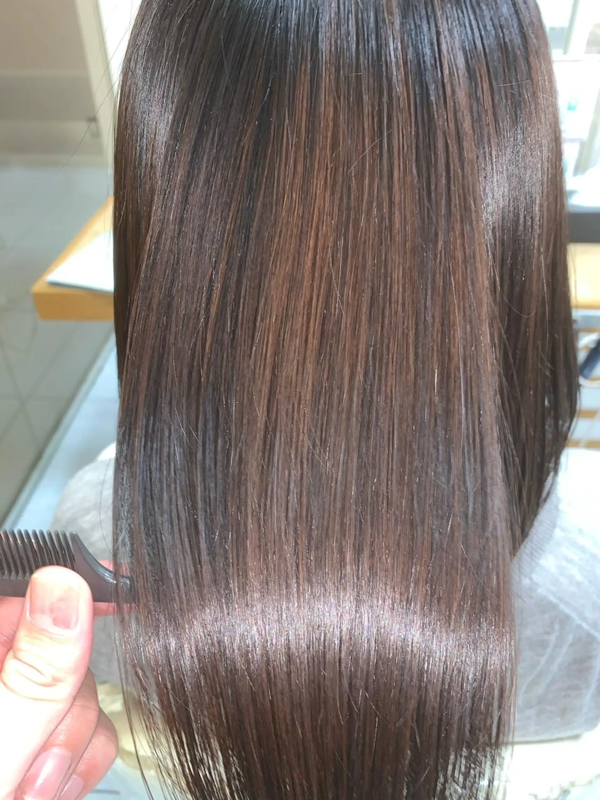 ロング パーマ 縮毛矯正 髪質改善/縮毛矯正 /ブリーチ矯正/岡部のヘアスタイル