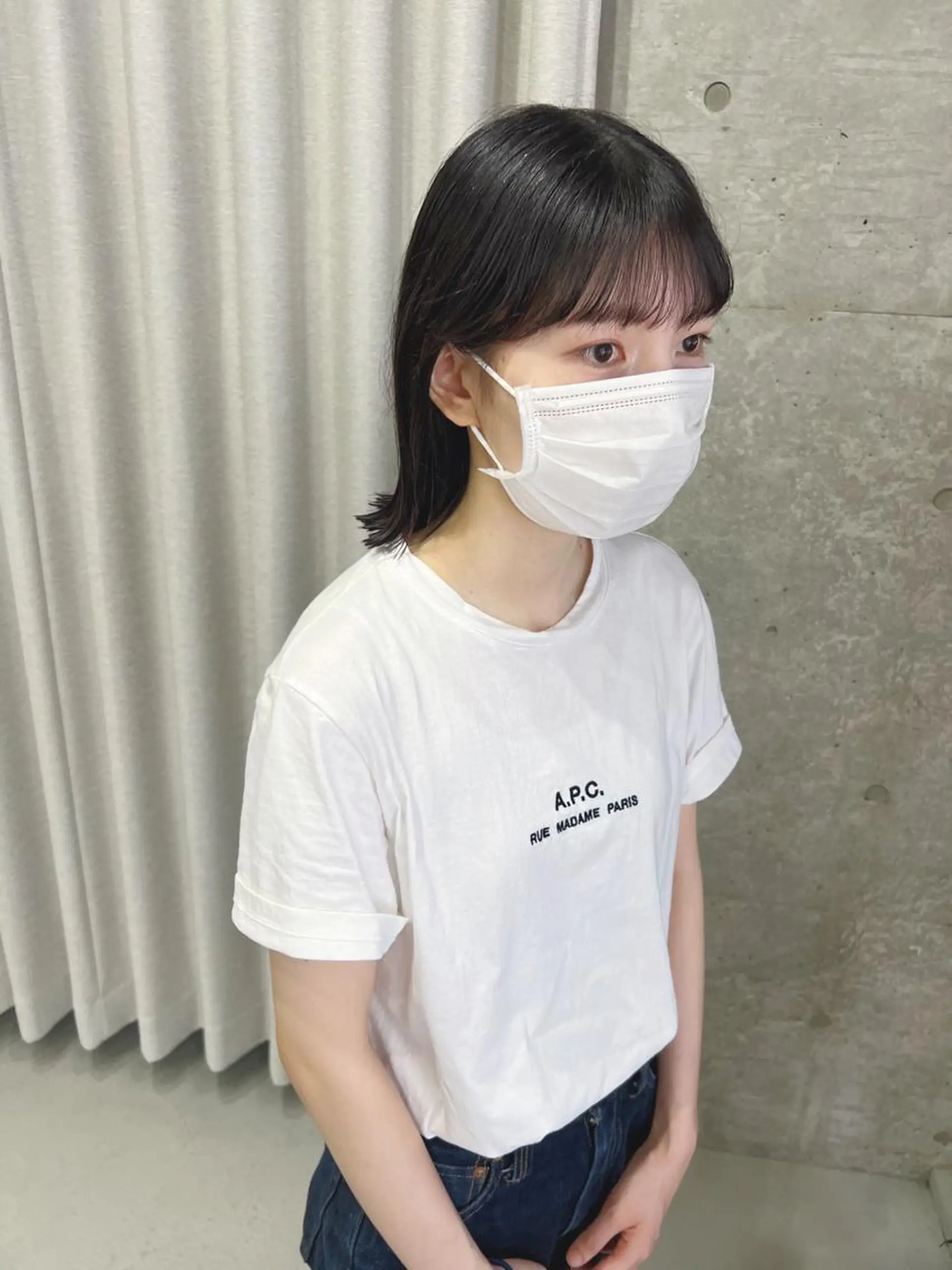 ミディアム カラー ボブパーマコテ巻き風 パーマNo1深江秀平のヘアスタイル