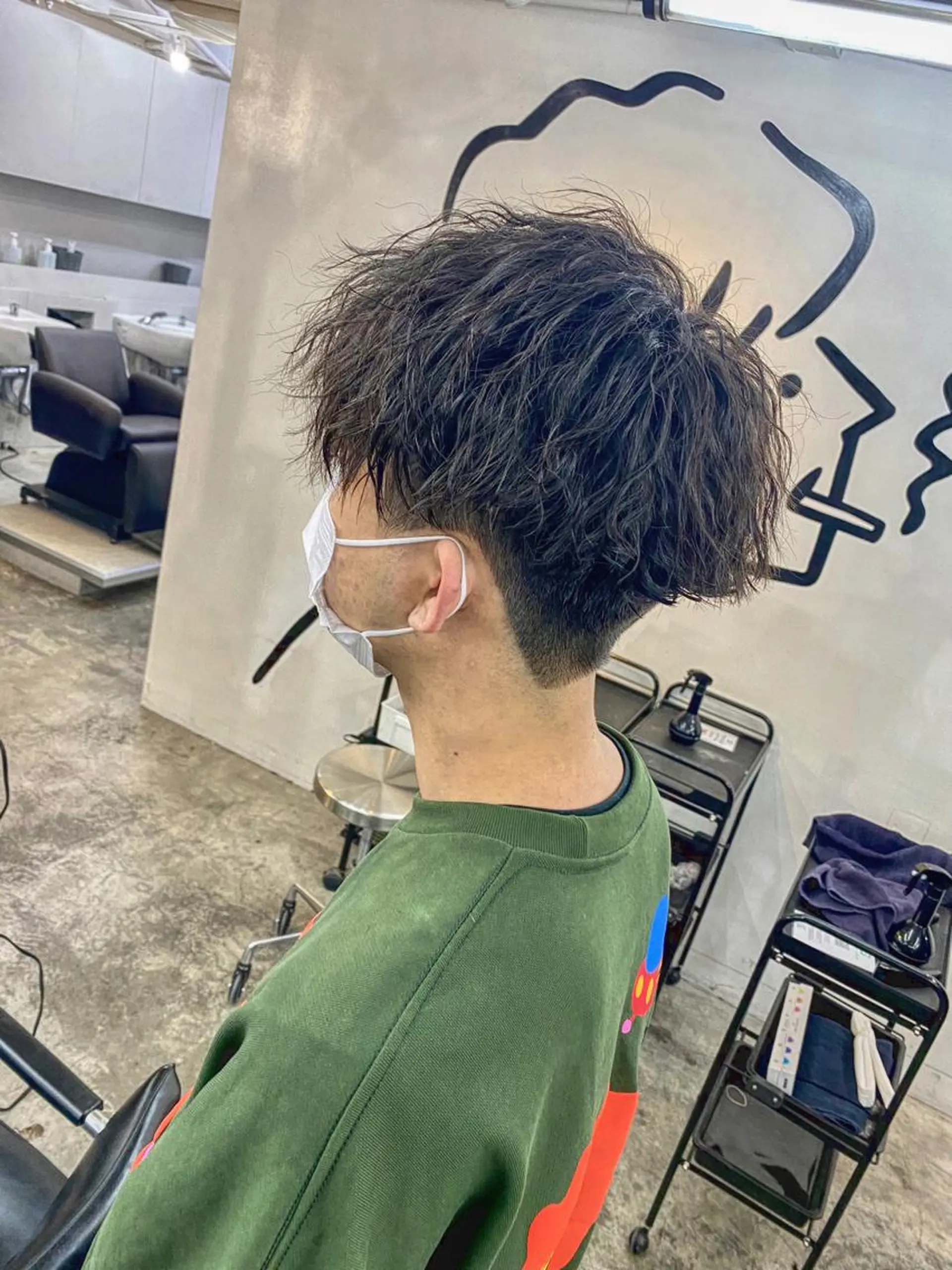 パーマ メンズ カット パーマ メンズパーマ特化💇 奥田敦哉のヘアスタイル