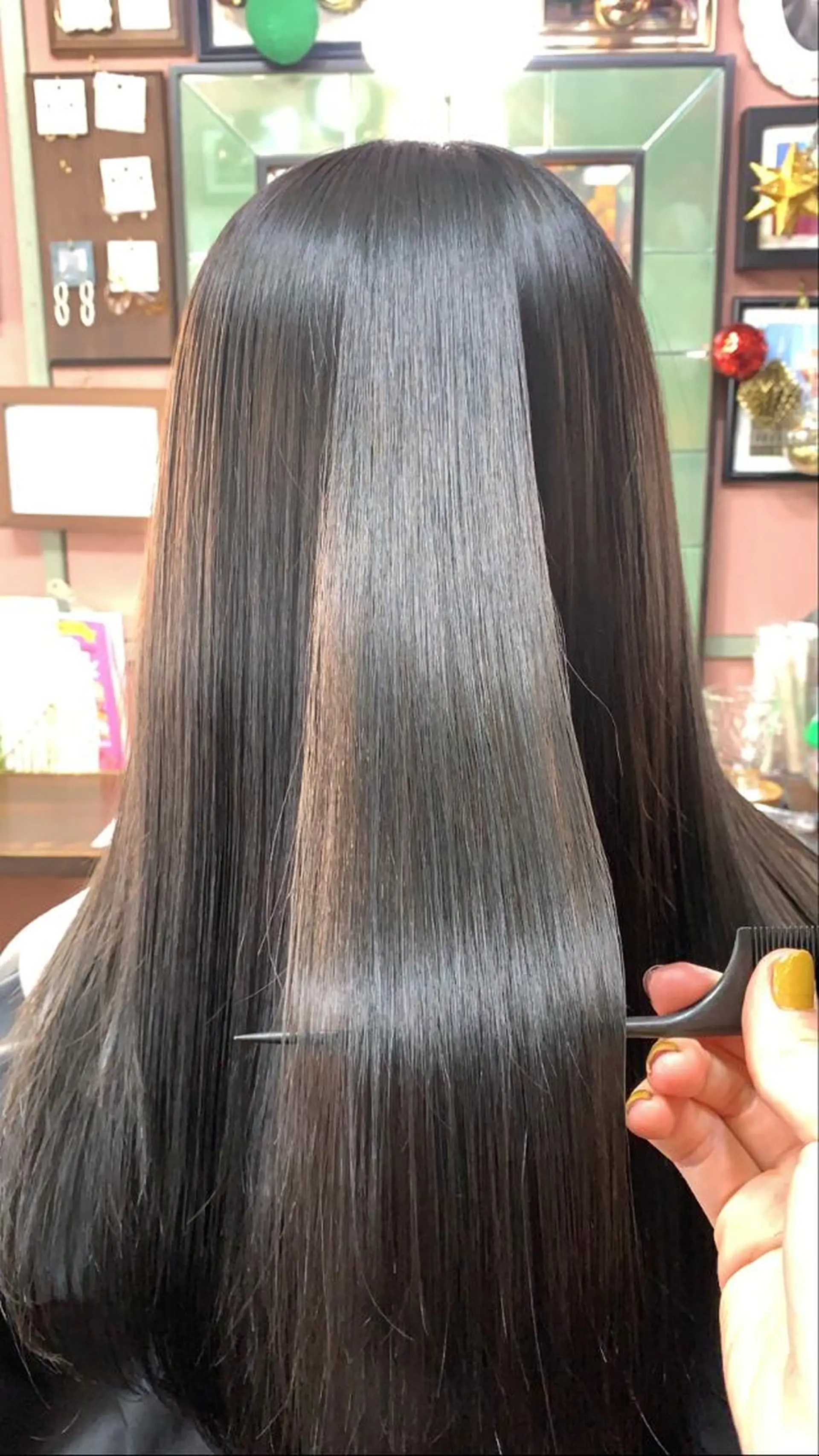 ロング カラー 髪質改善 トリートメント カット 縮毛矯正 トリートメント chouette/ 根本優希のヘアスタイル