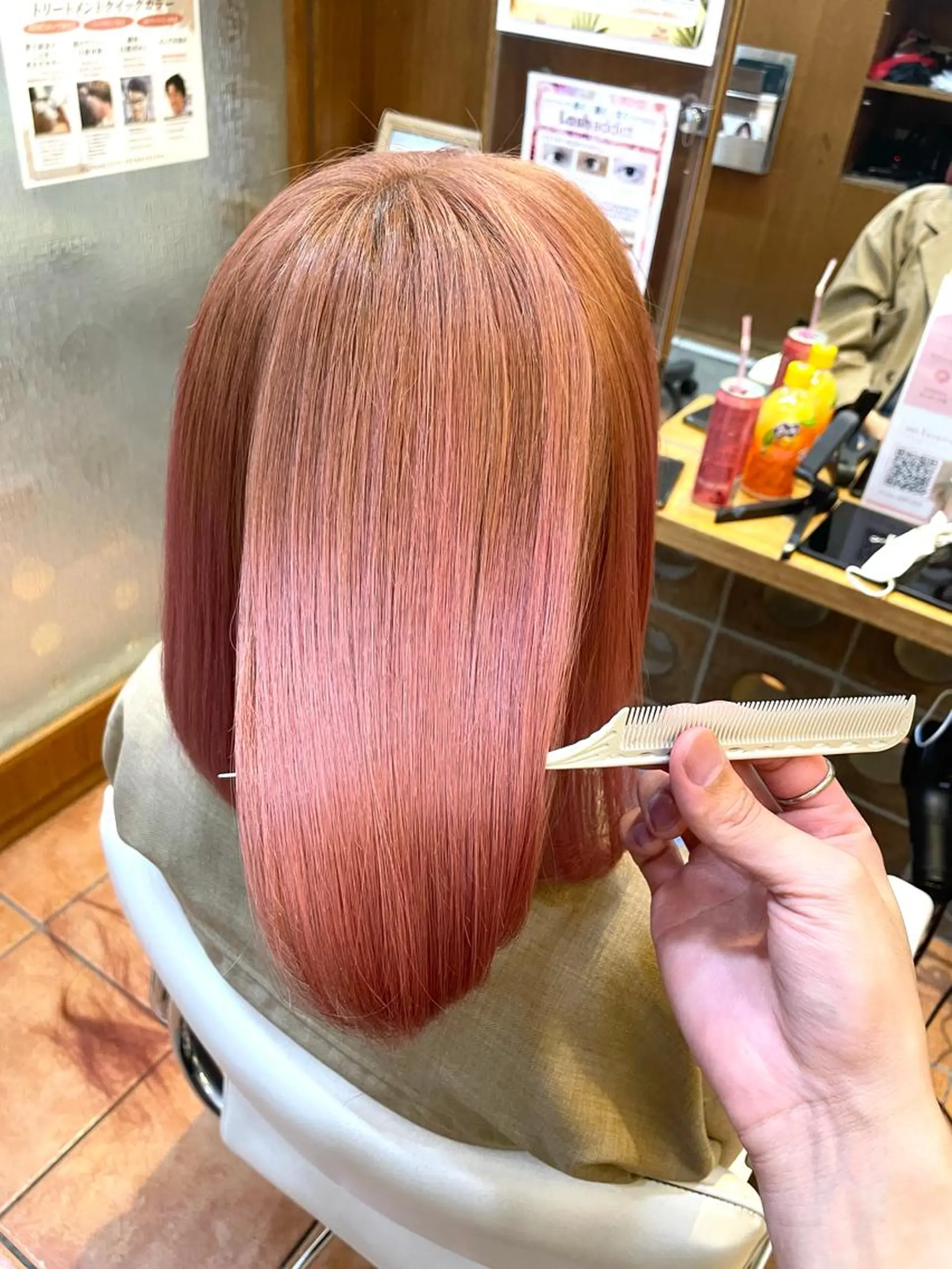 ミディアム 髪質改善 トリートメント トリートメント ✨美髪矯正&ショート の小林✨のヘアスタイル