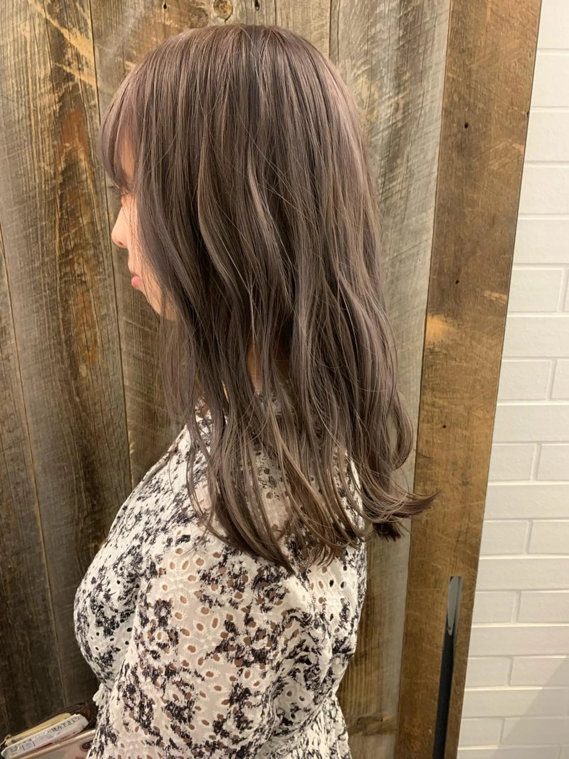 ミディアム カラー カット ヘアカラー トリートメント Bianca  代表 硲　貴亮【東武練馬】のヘアスタイル