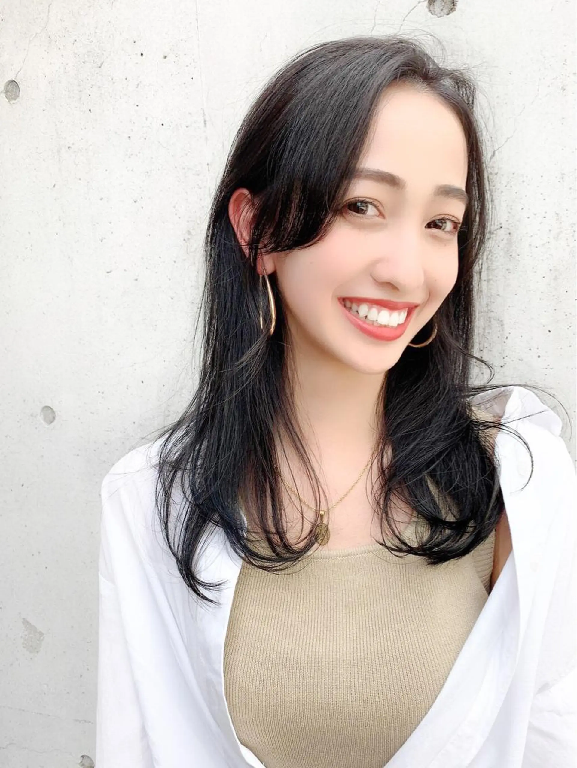 セミロング カラー メンズ特化 刈り上げない/金井のヘアスタイル