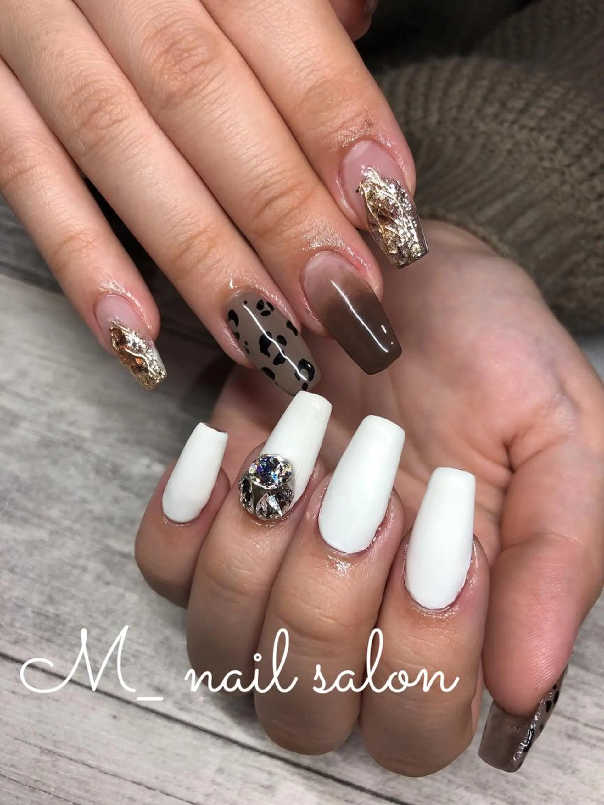 ネイル スカルプネイル M_ nail salonのネイルデザイン