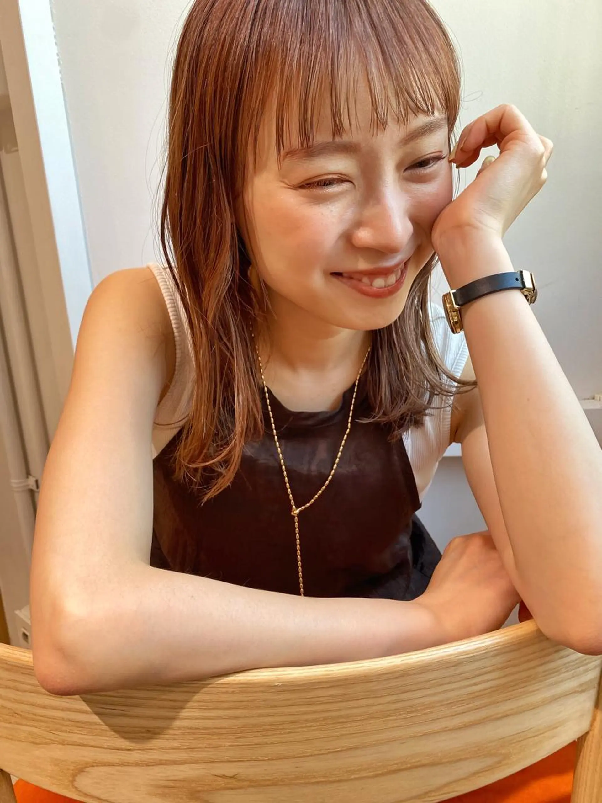 ミディアム カラー ベージュカラー ピンクカラー ピンクベージュ 🉐メンズヘア特化 men's/ケンイチのヘアスタイル