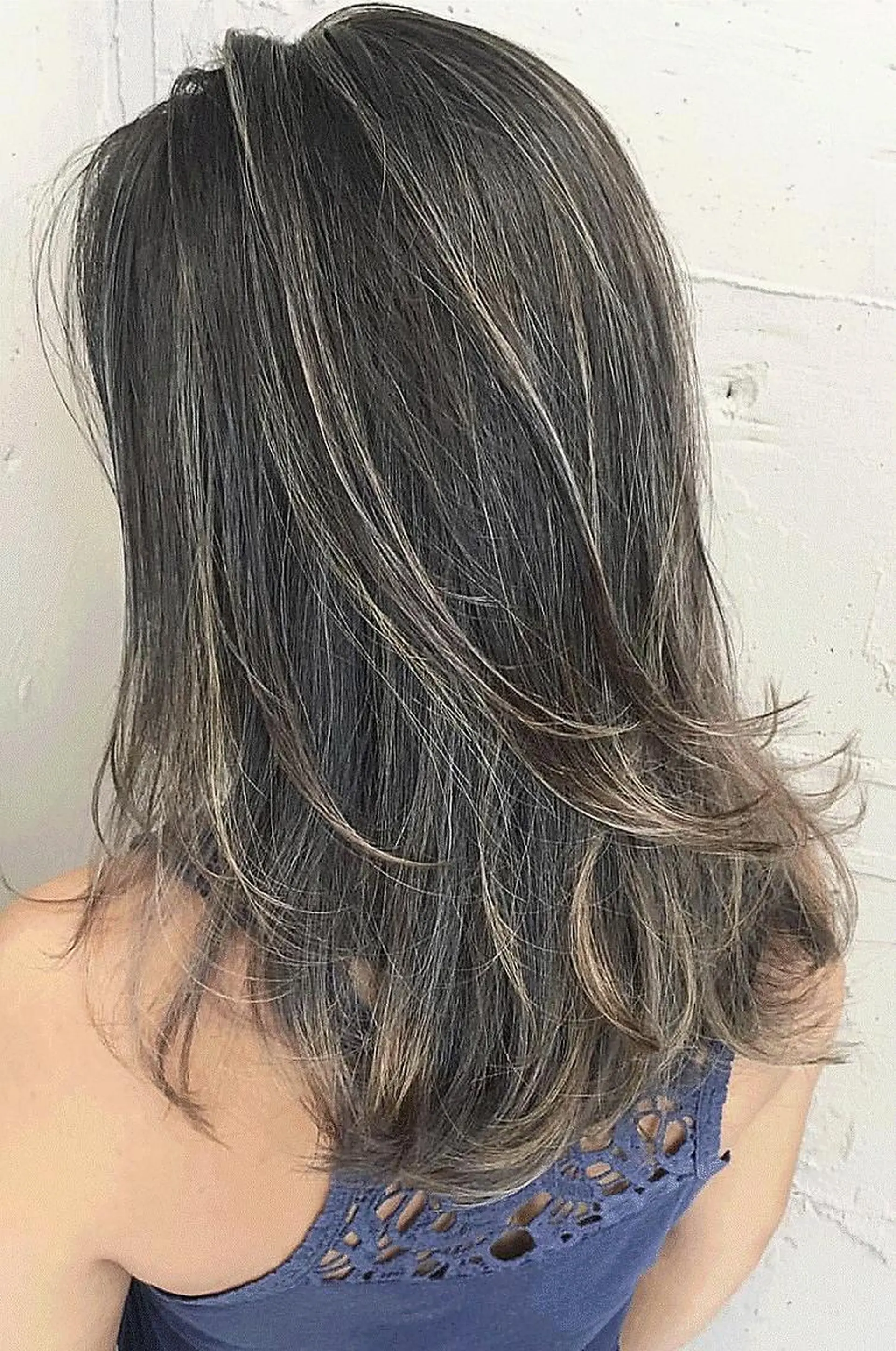 ロング カラー パーマ ヘアアレンジ チビ編み込みエクステ シールEXどぅ〜すのヘアスタイル