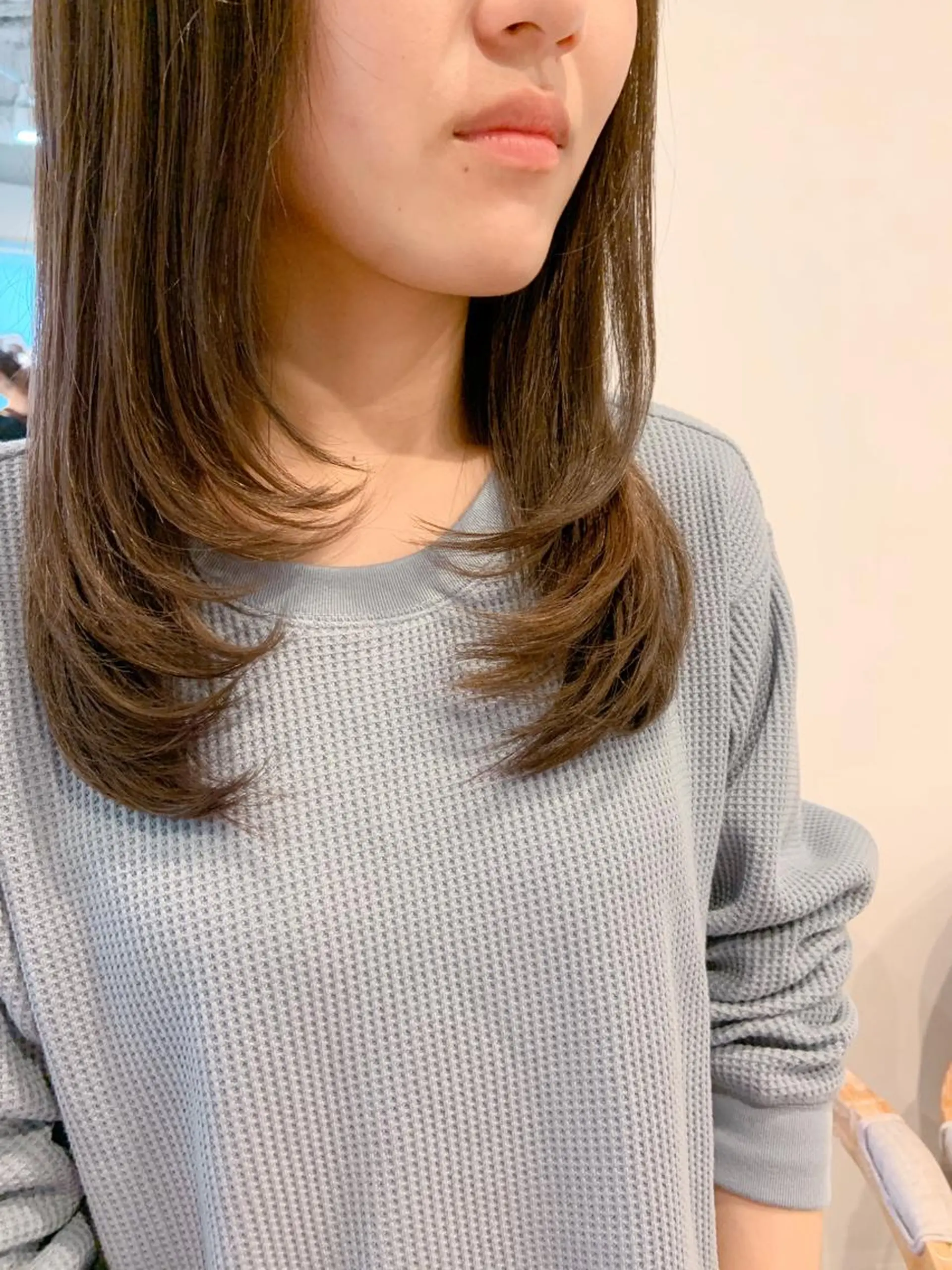 セミロング カラー レイヤーカット 韓国hair🦋 Nanaのヘアスタイル