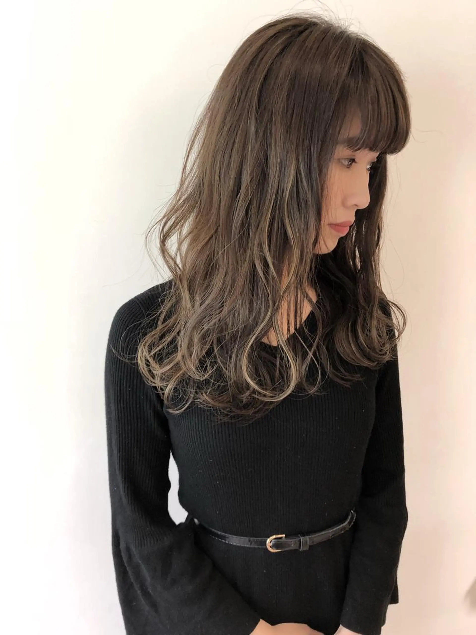 セミロング ハイライト ボブ/レイヤー 🌟梅田盛一🌟のヘアスタイル