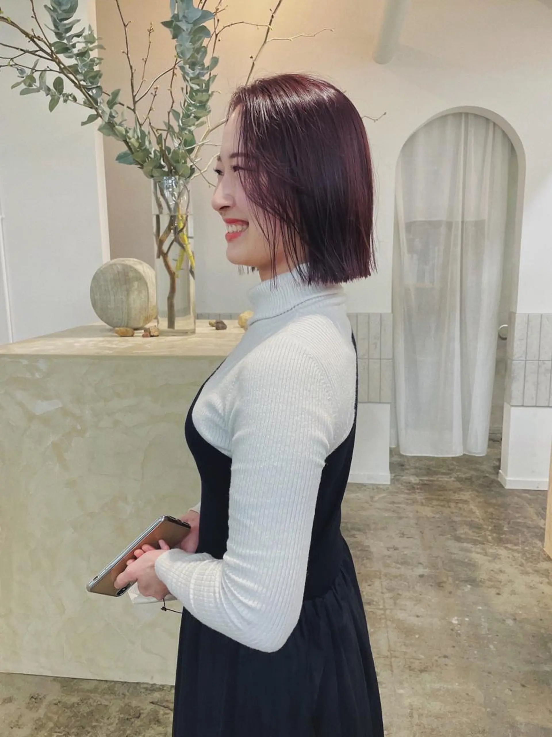 ミディアム カラー ヘアカラー スギヤマ ショウゴのヘアスタイル