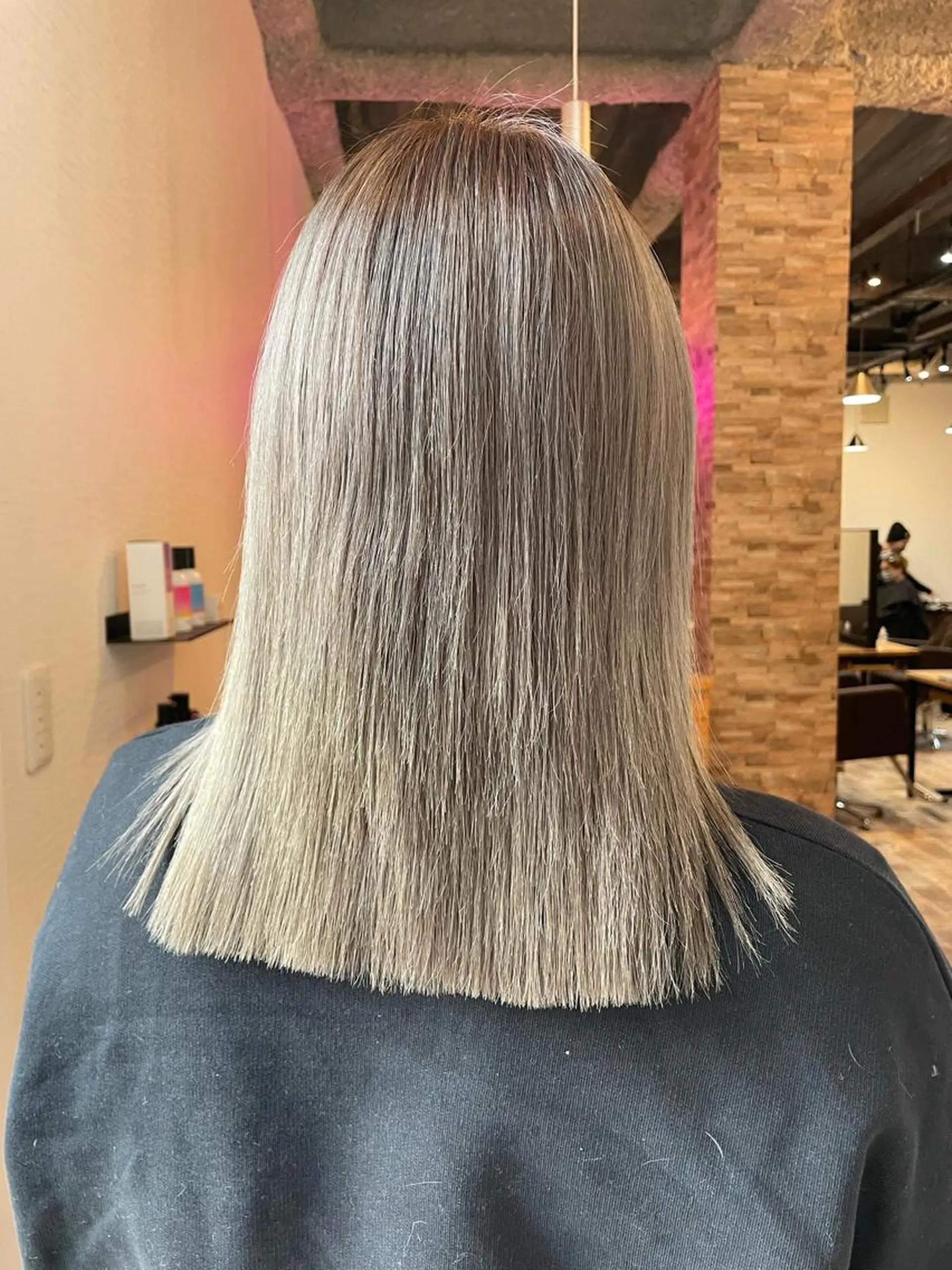 ミディアム カラー ヘアカラー YUI/ ブリーチカラー🌷のヘアスタイル