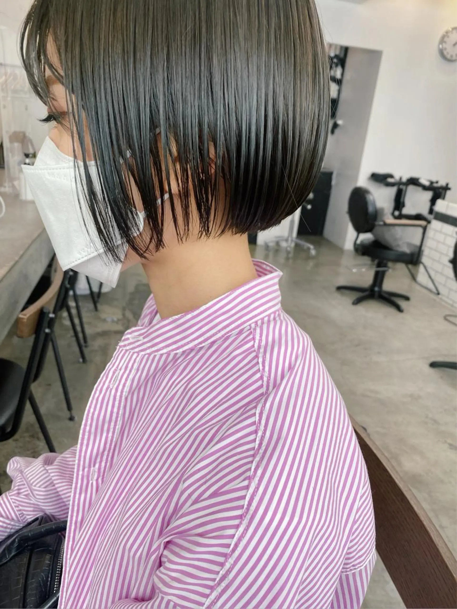 ショート カラー カット ヘアカラー トリートメント IVORY.所属・🟩白髪ぼかし/ボブ /ショートヘア/大司のヘアスタイル