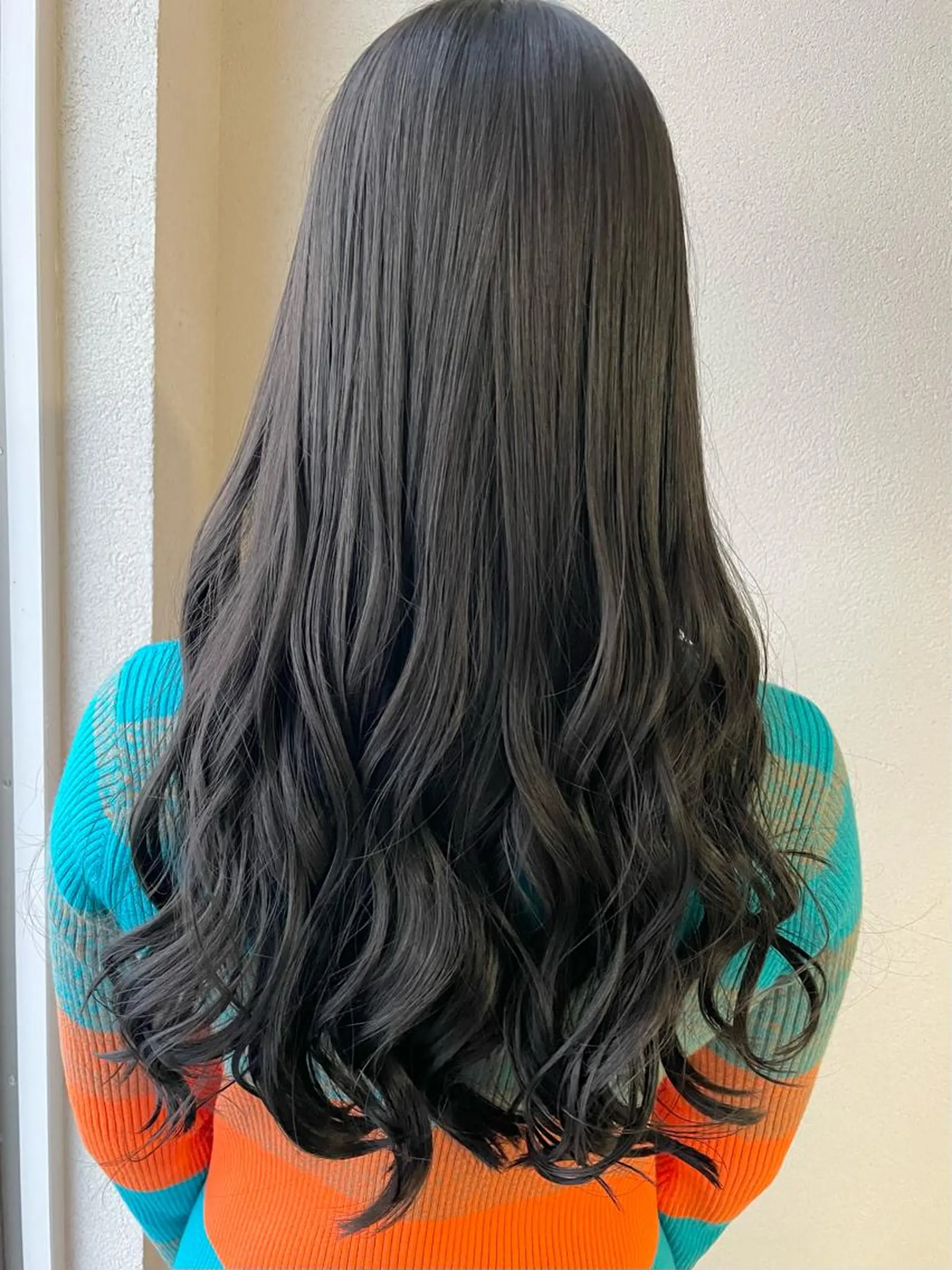 ロング カラー アッシュ カット ヘアカラー 沢田 瞳のヘアスタイル