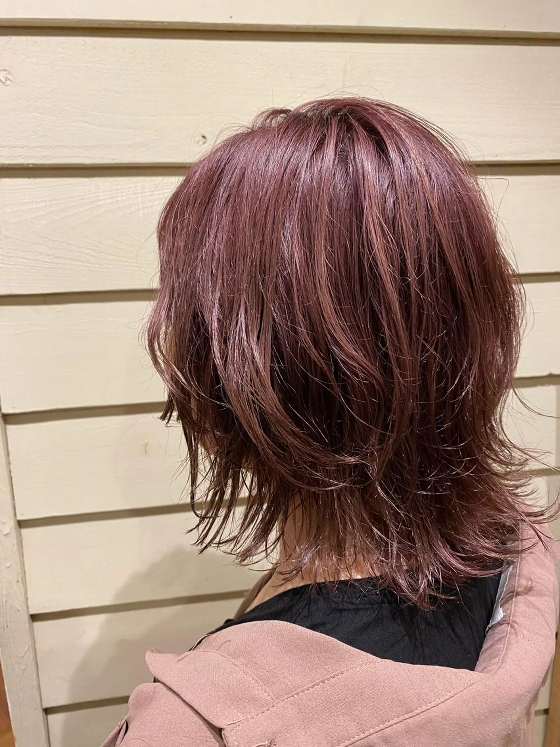 ミディアム カラー ダブルカラー ピンクカラー chobii表参道所属・吉田 光佑のヘアスタイル