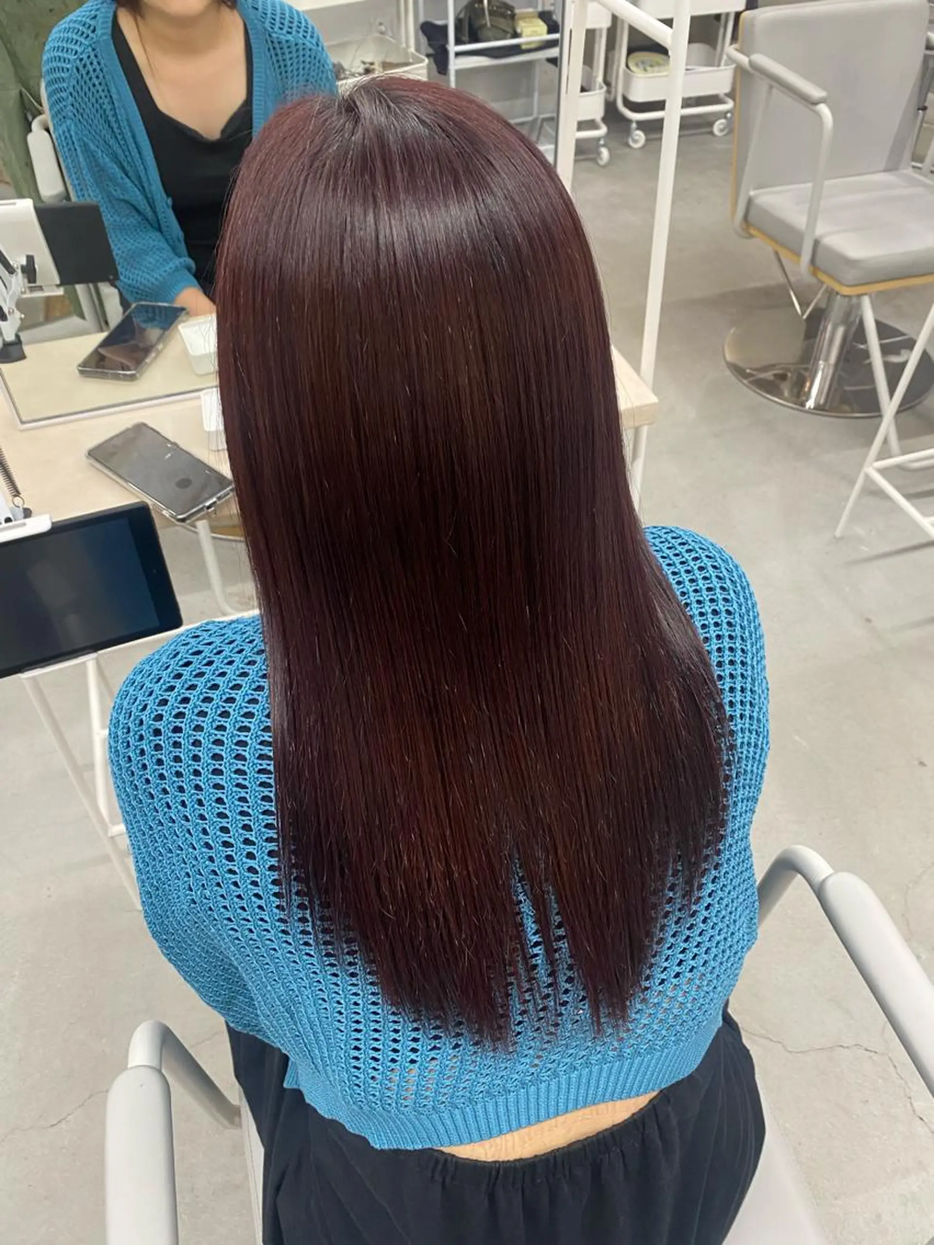 ロング カラー ヘアカラー トリートメント 前橋 姫奈のヘアスタイル