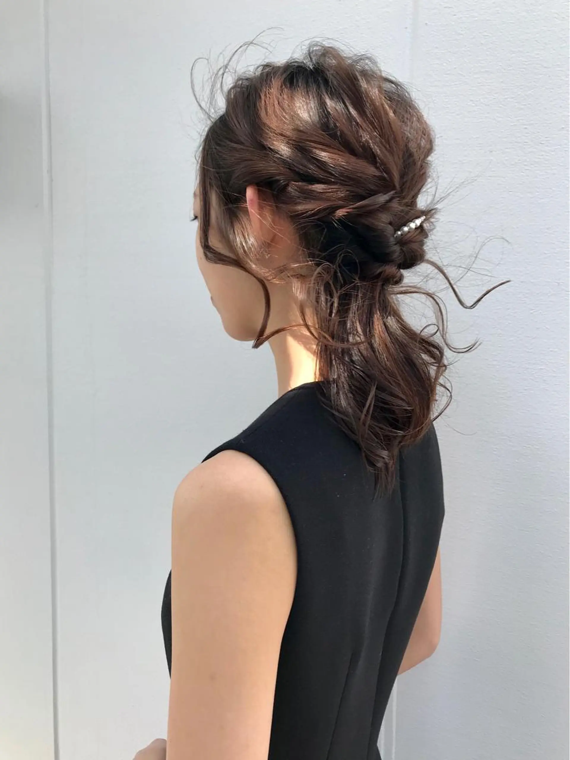 セミロング ヘアアレンジ KOOKI スティードトーキョーのヘアスタイル