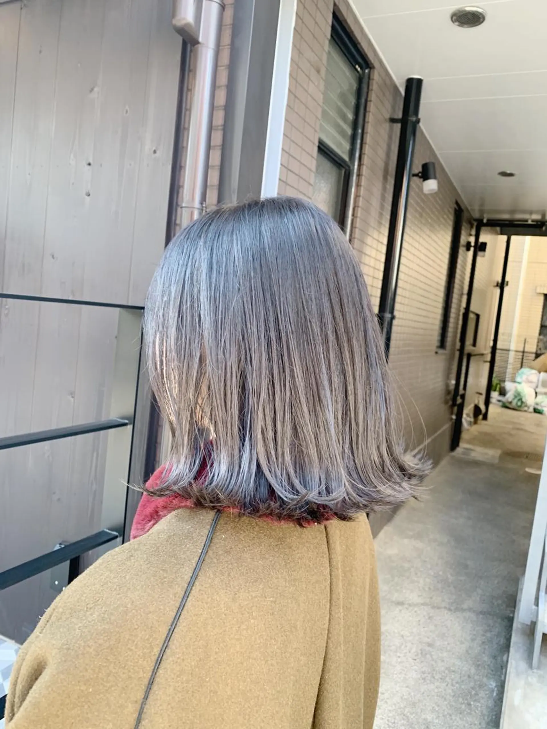ショート カラー ブルーカラー ブルーグレー 【完全マンツー 恵比寿】佐藤 翔のヘアスタイル