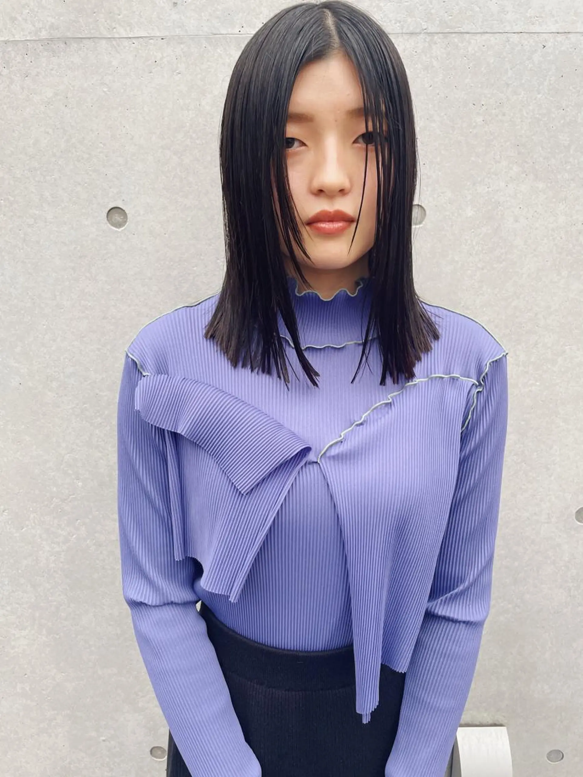 ミディアム カラー カット ヘアカラー トリートメント センスをお届けします 大谷将生infpのヘアスタイル