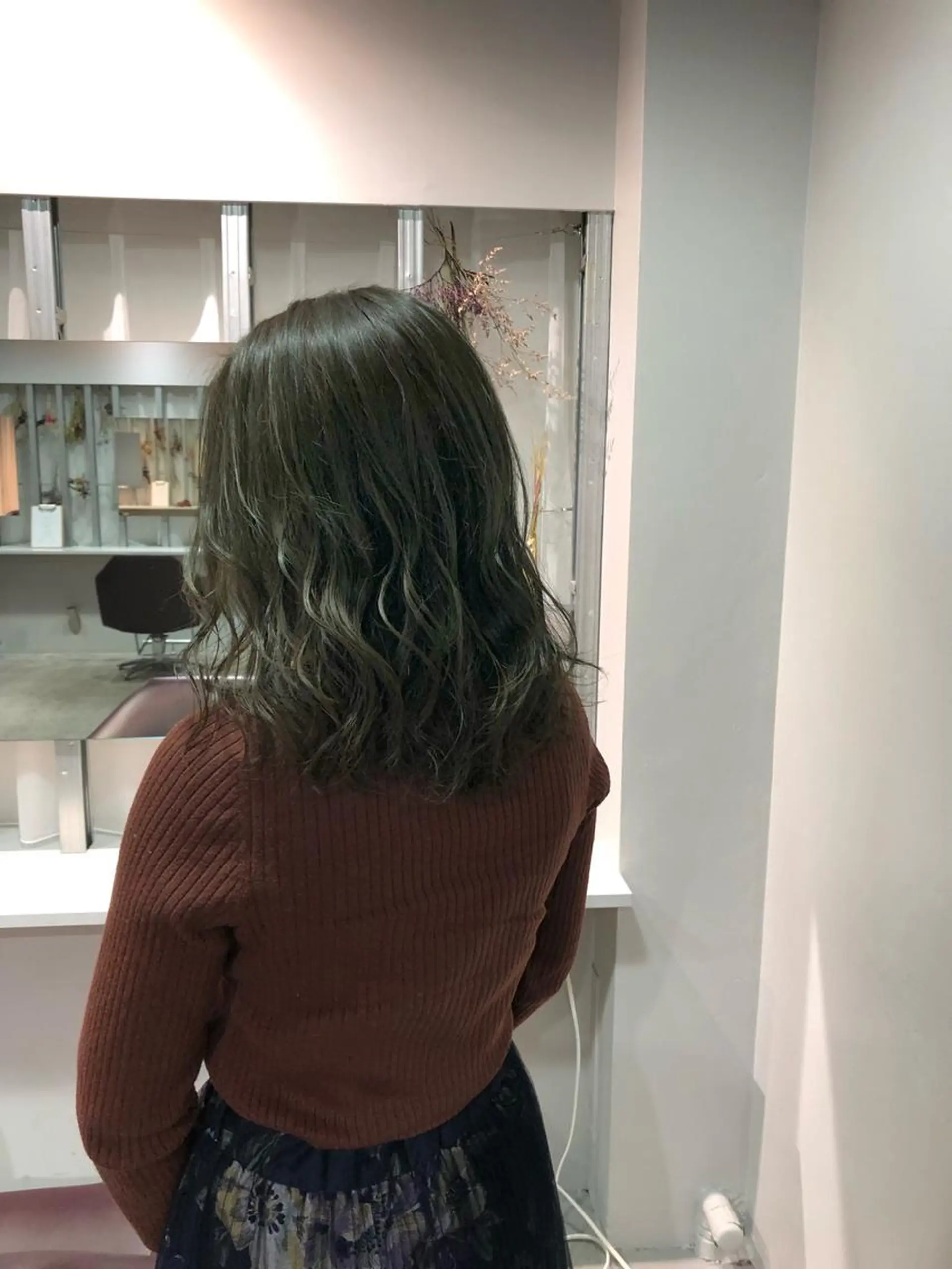 ミディアム カラー カット ヘアカラー トリートメント ヘアセット 怪我のため6月末 復帰予定田中瑞希🍃のヘアスタイル