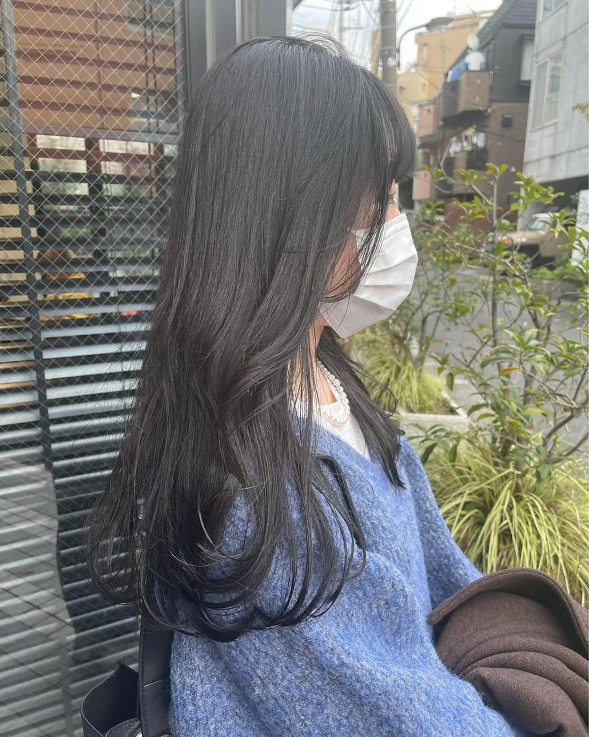 ロング カラー グレージュ ラベンダー/レイヤー スタイル🤎mamiのヘアスタイル