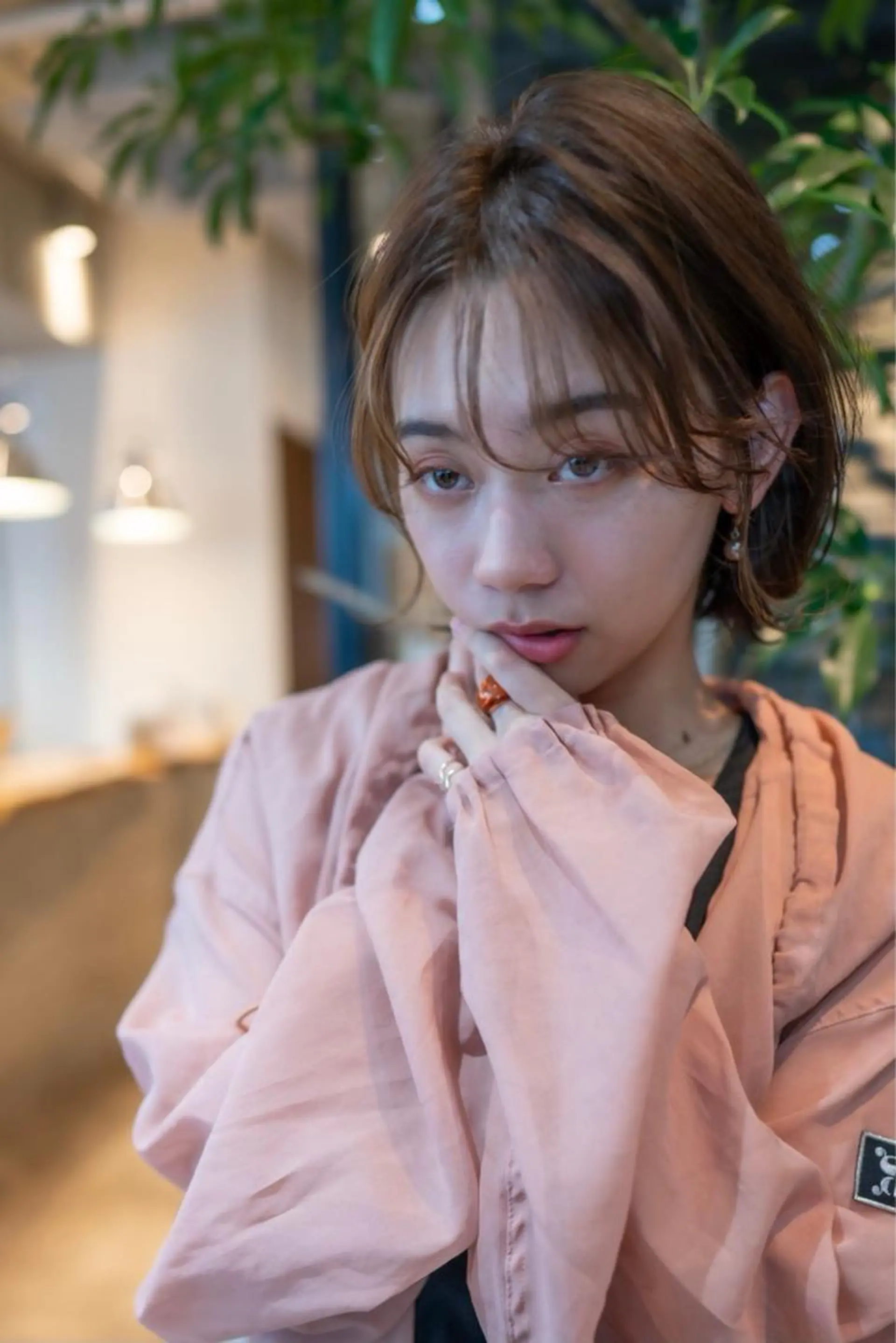 ショート カラー パーマ ヘアアレンジ カット ヘアカラー トリートメント 顔周りcut・ご相談 ＝新宿しずく🇰🇷のヘアスタイル