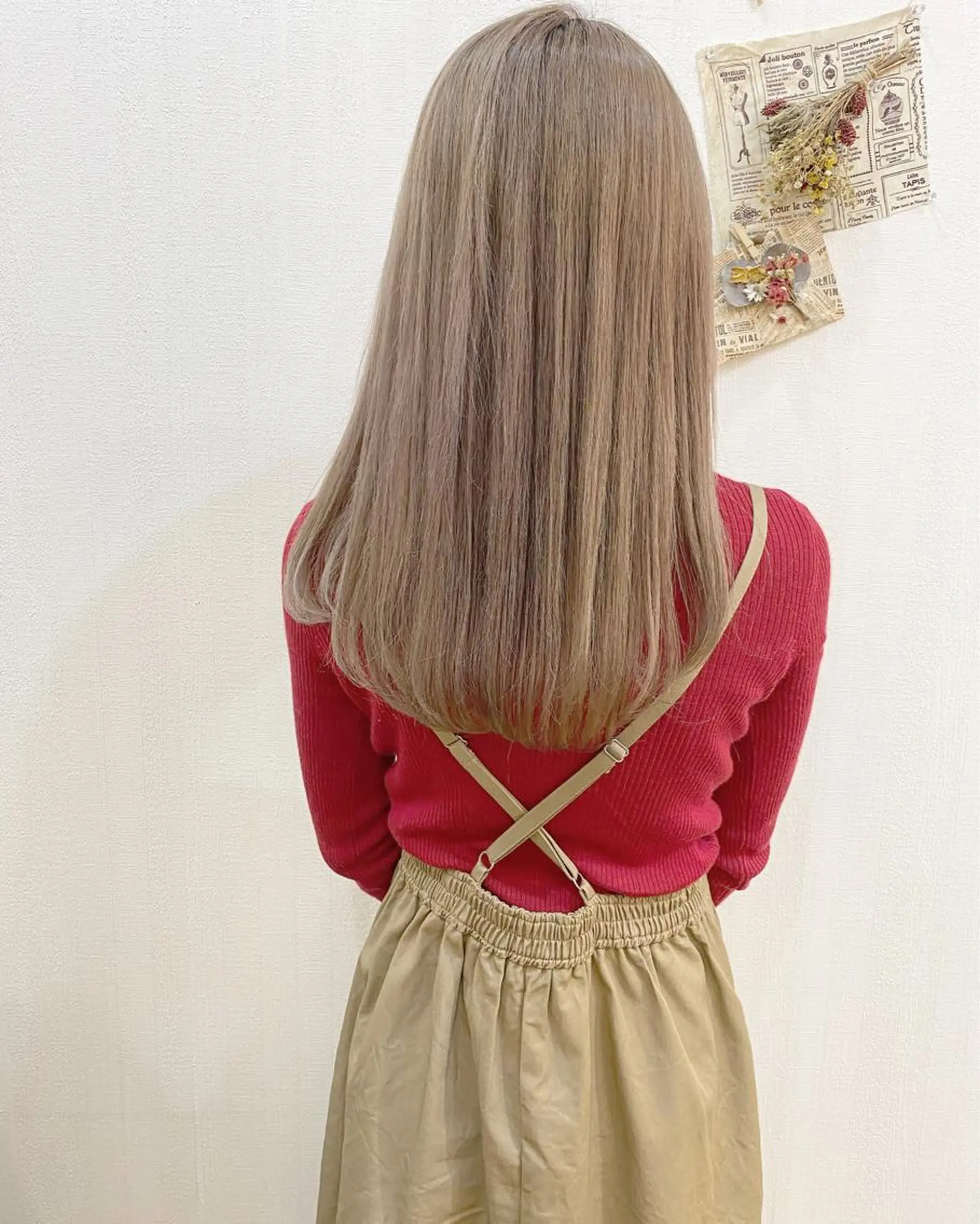 ロング カラー 横浜ブリーチムラ直し ハイトーン/ブリーチのヘアスタイル