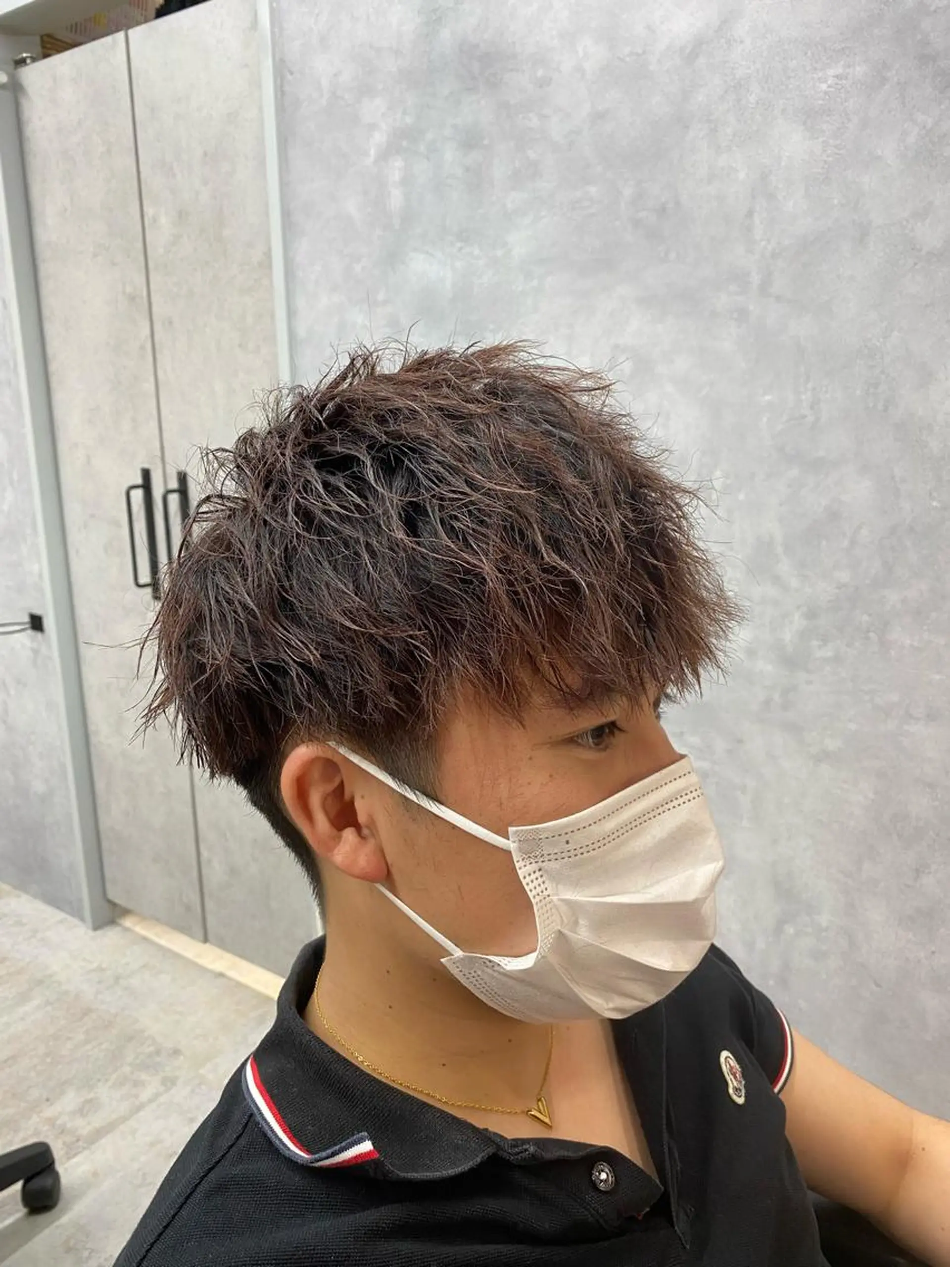 ショート パーマ メンズ メンズパーマ メンズツイストパーマ ツイストパーマ 大阪メンズヘアのプロ 高橋 直希のヘアスタイル