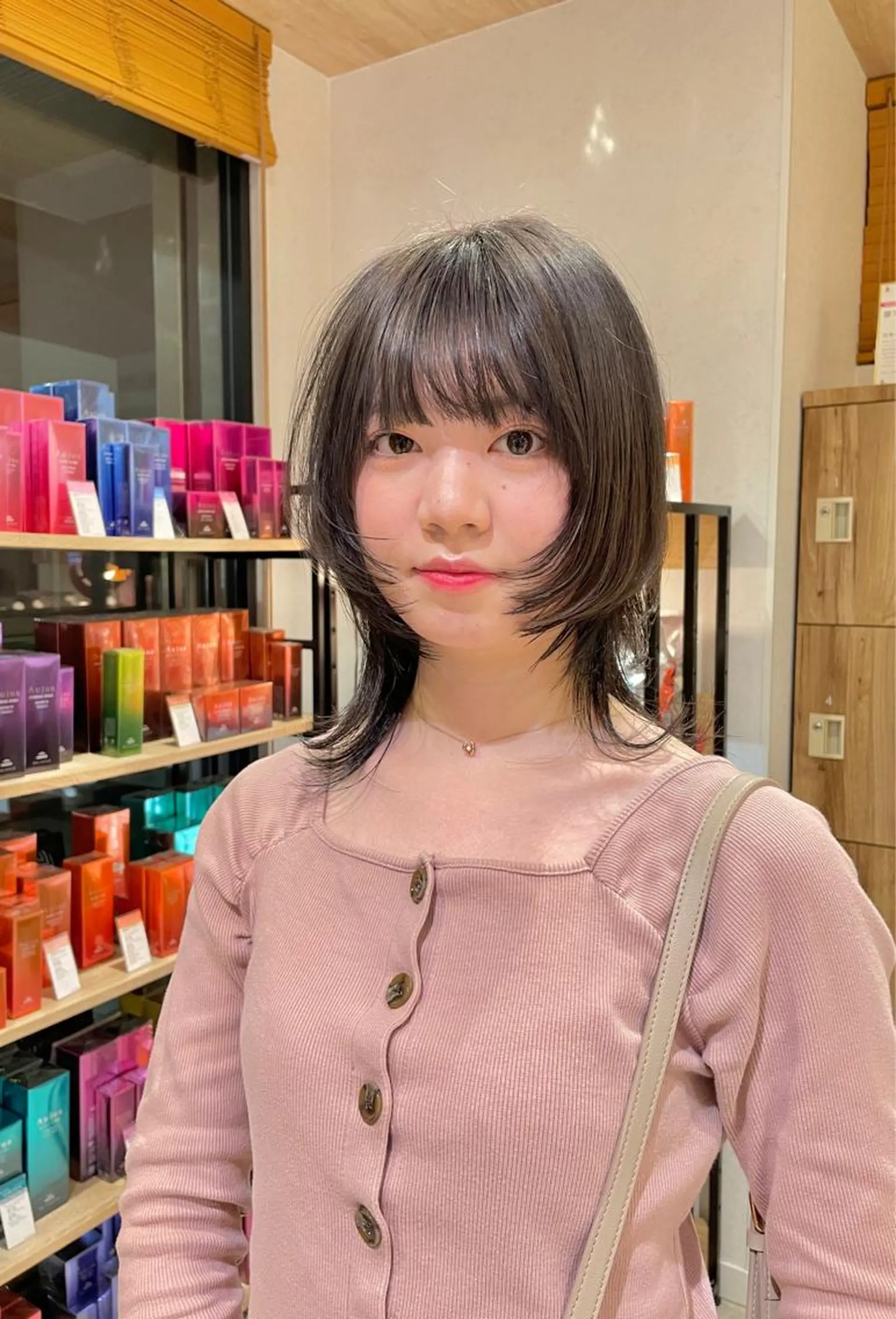 ミディアム カラー 似合わせ レイヤー須川のヘアスタイル