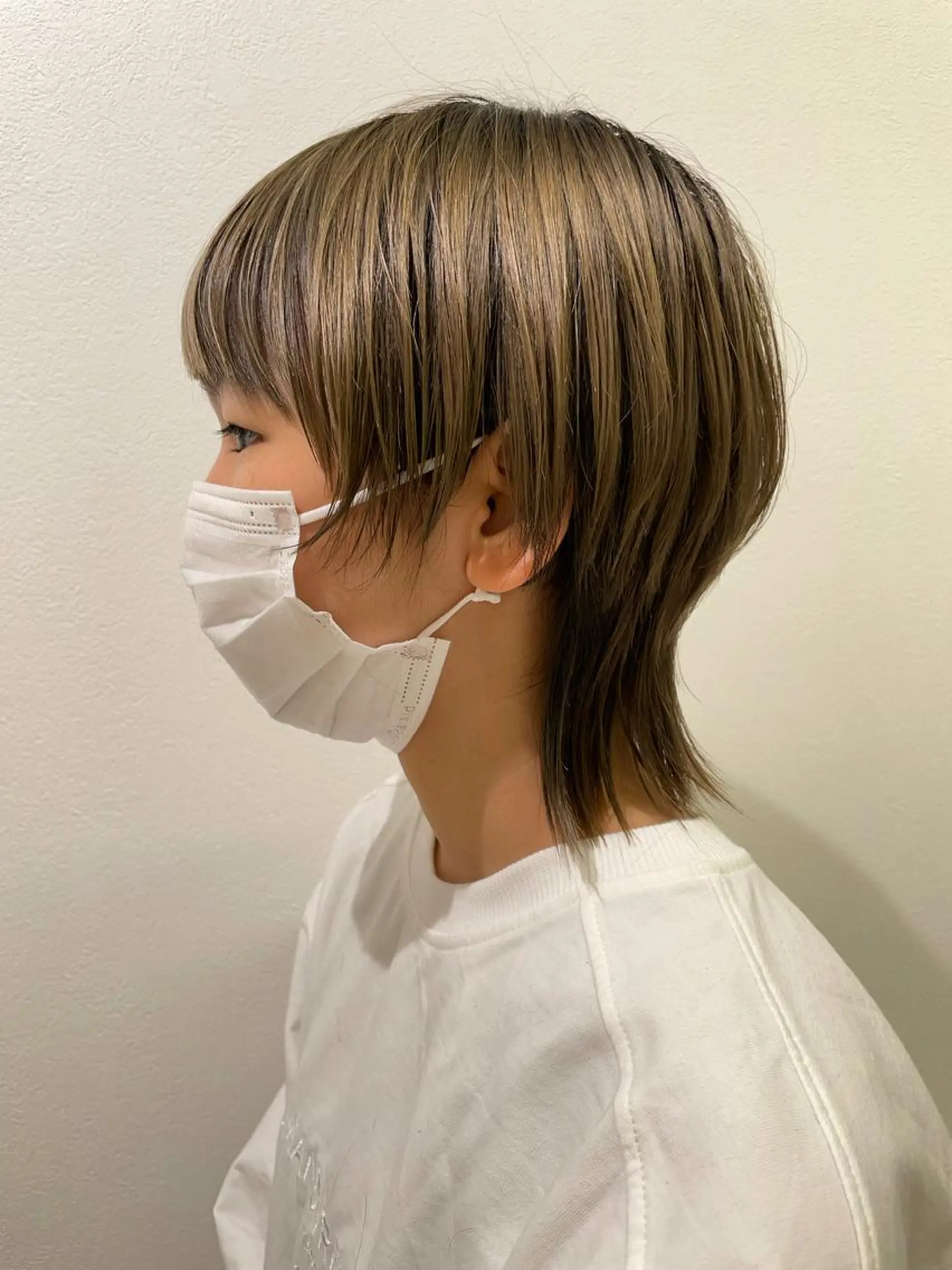 ショート カラー 透明感カラー ウルフカット 福島成美/髪質改善 縮毛矯正/カラーのヘアスタイル