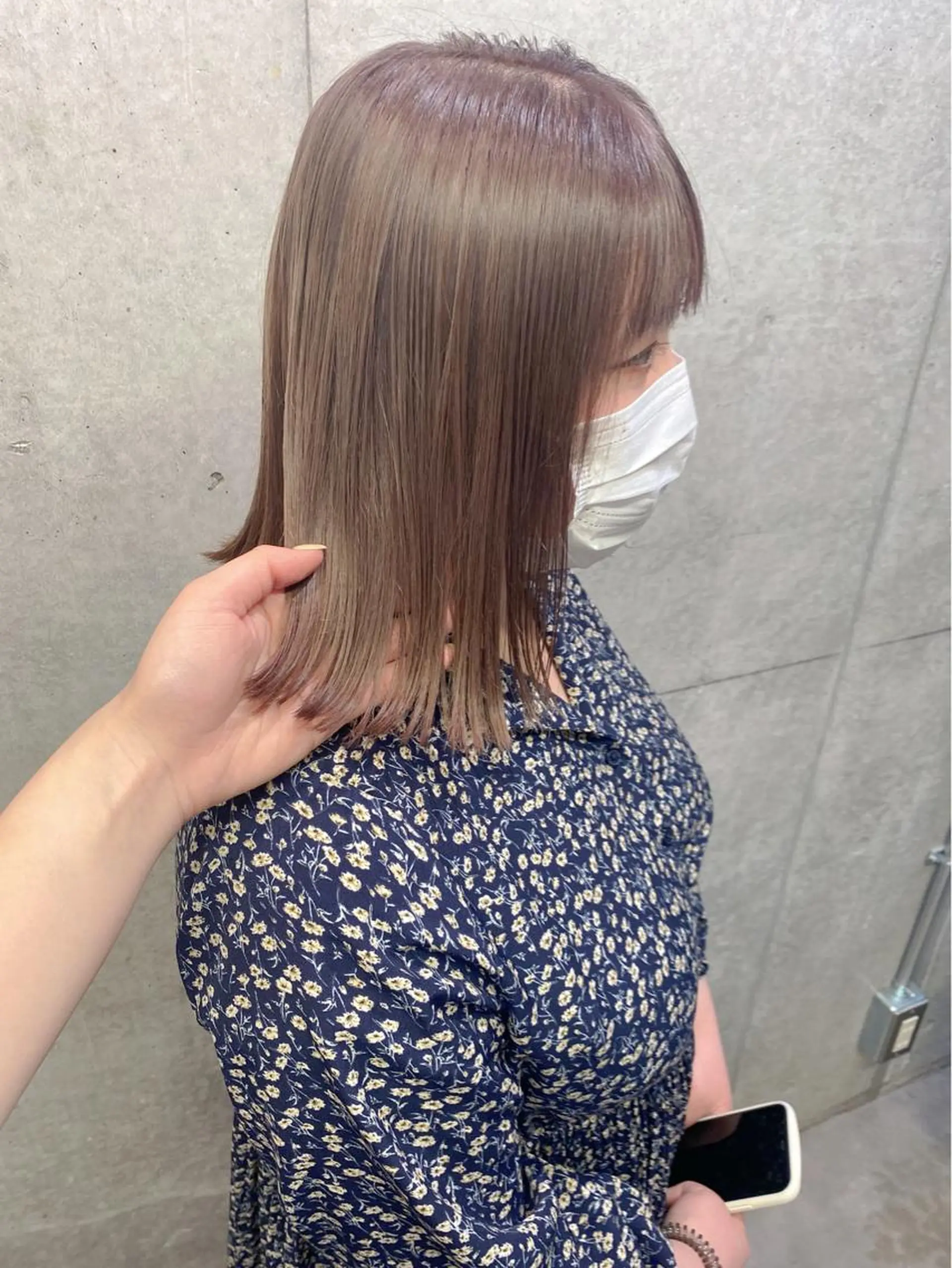 ショート カラー ベージュカラー ラベンダーカラー ラベンダーベージュ kaho🧸 / 大人styleのヘアスタイル