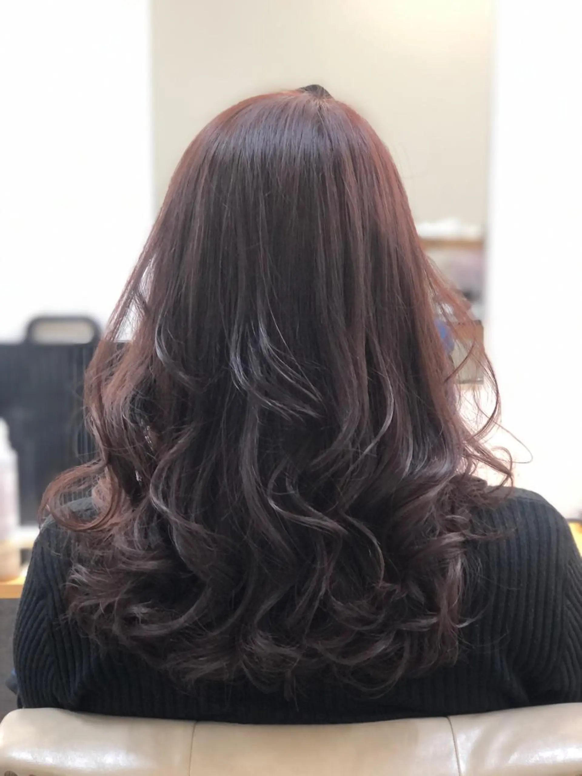 セミロング カット ヘアカラー トリートメント H by Real meのヘアスタイル