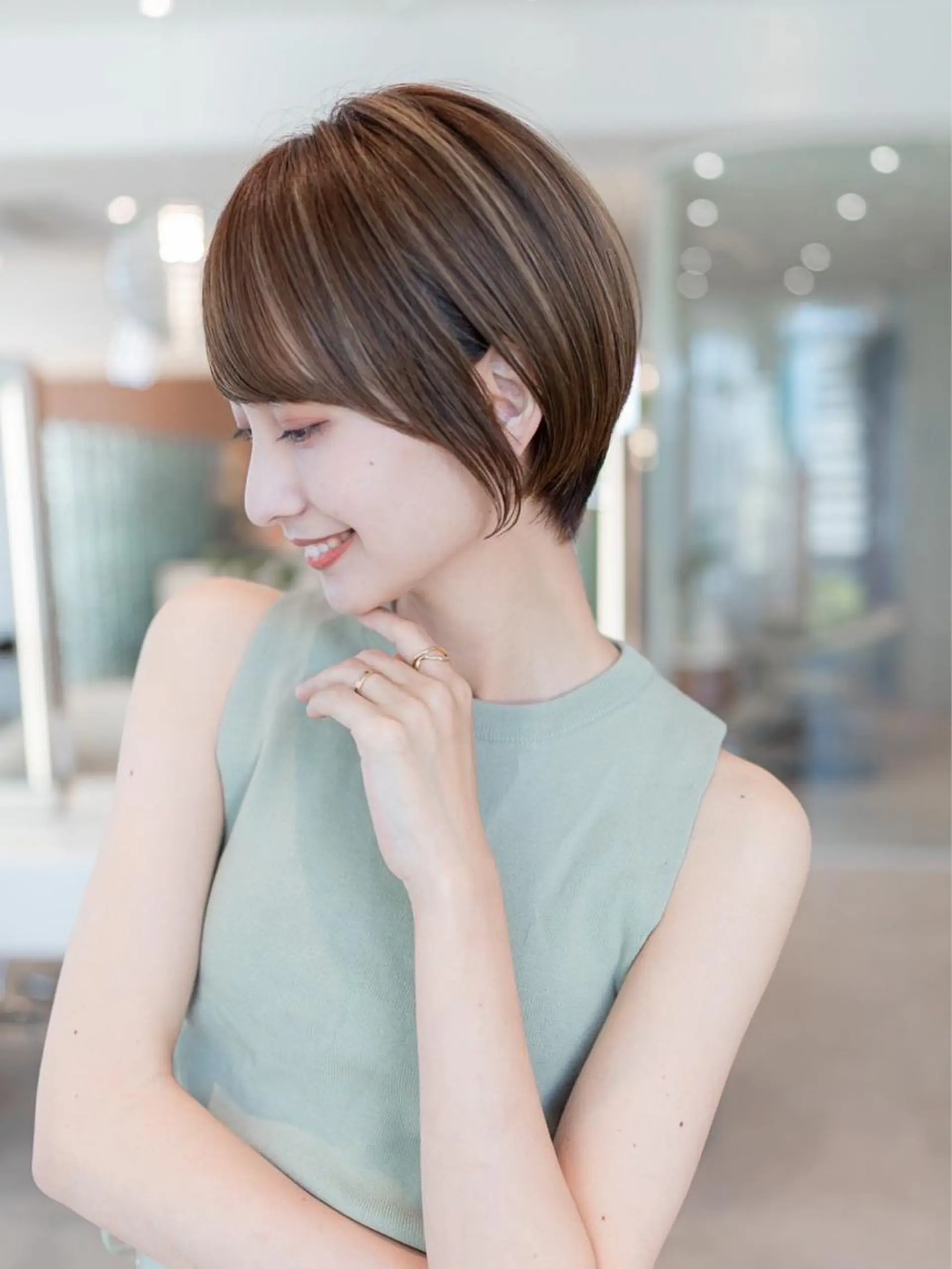 ショート カラー カット ヘアカラー トリートメント 🉐レイヤー/塩見 弘樹🉐渋谷のヘアスタイル