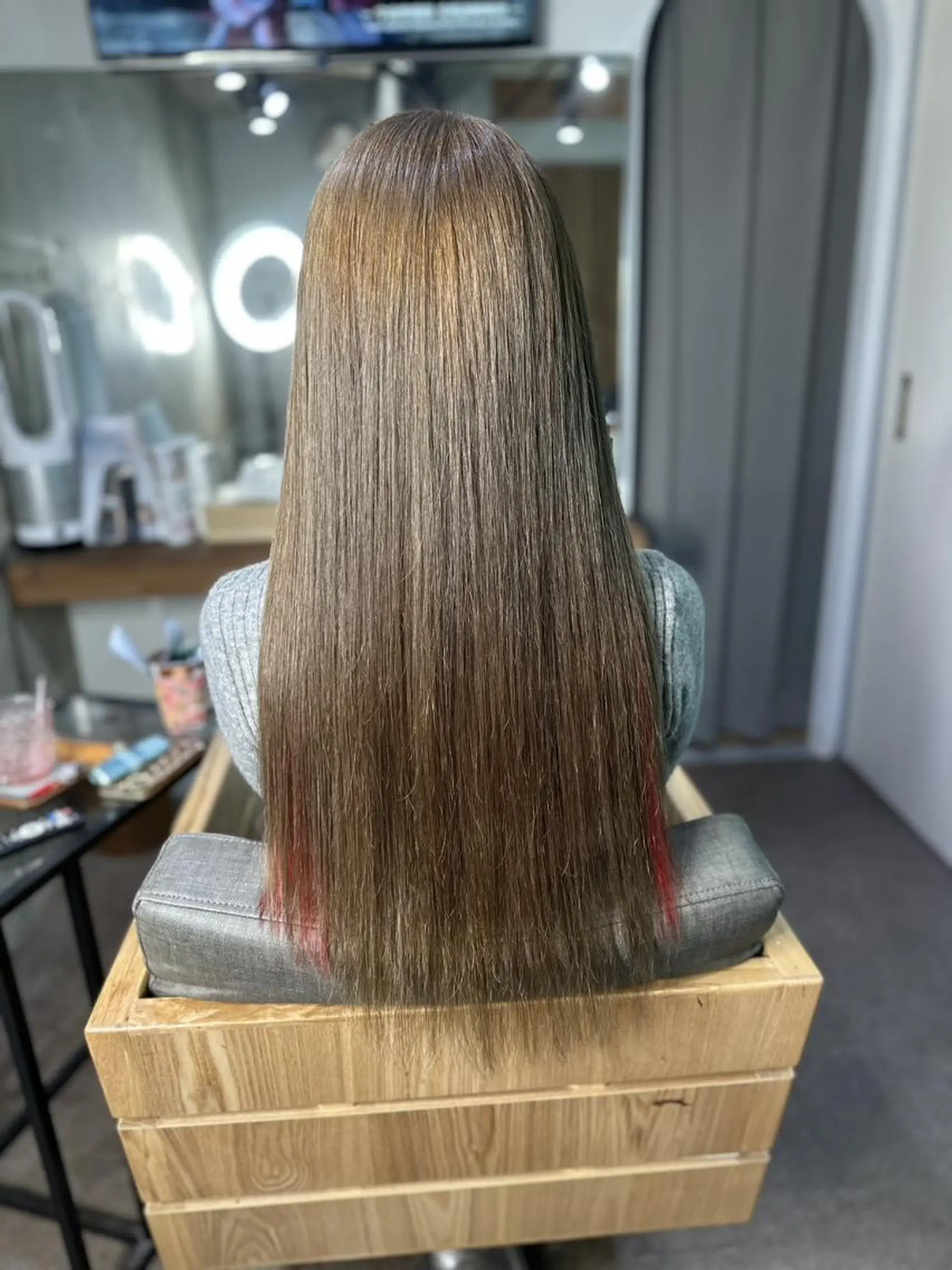 セミロング カット エクステ ♡SNSで大バズり♡ コリアン羽エクステ◎のヘアスタイル