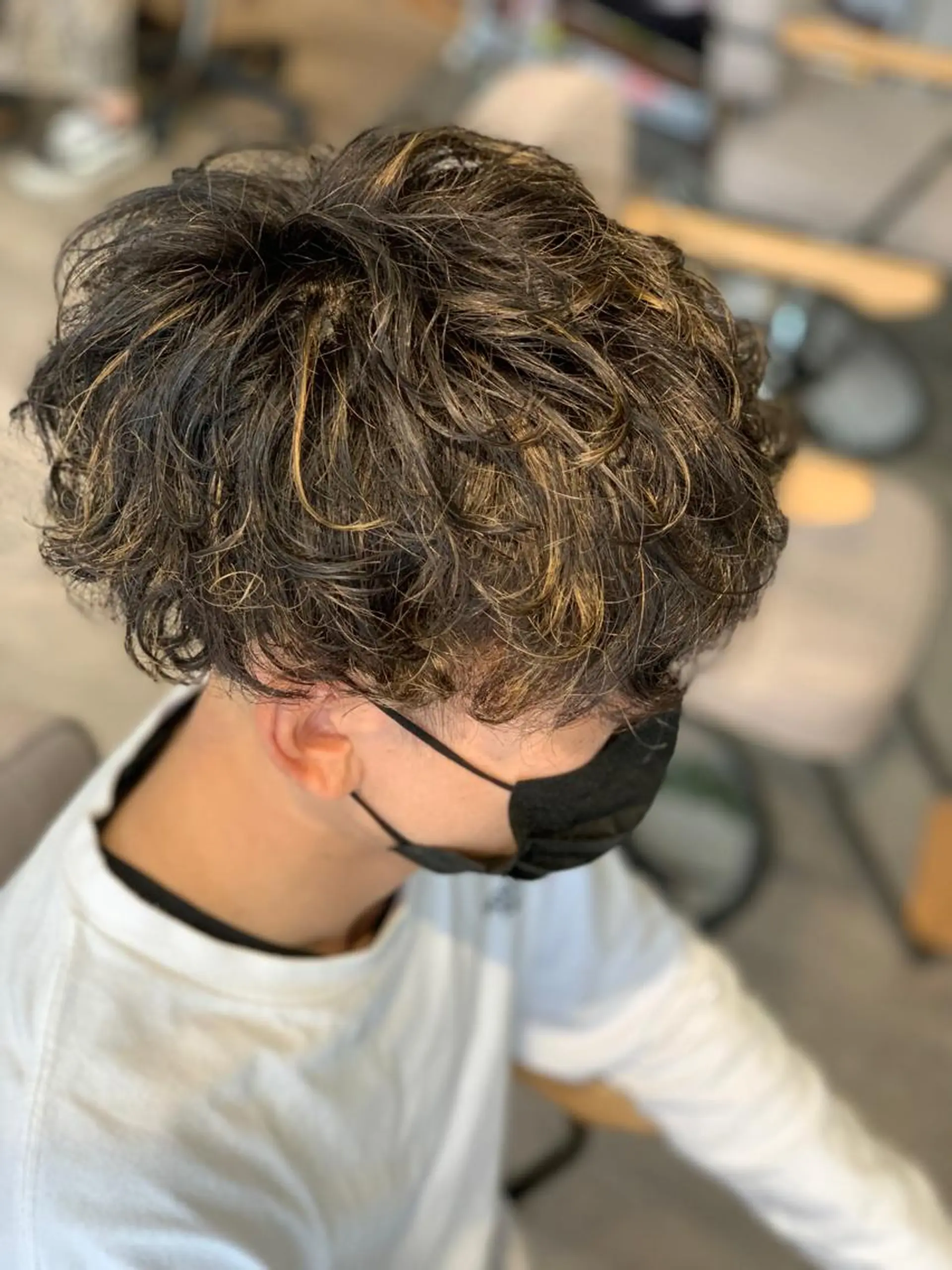 ショート メンズスタイル バレイヤージュ　齋藤のヘアスタイル