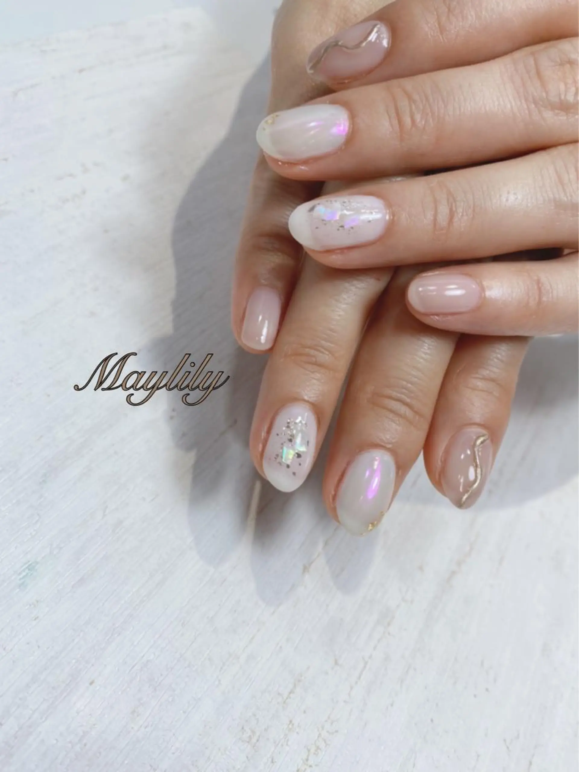 ネイル 持ち込み ハンドネイル Nail care salon Maylily所属・Nail salon Maylilyのネイルデザイン