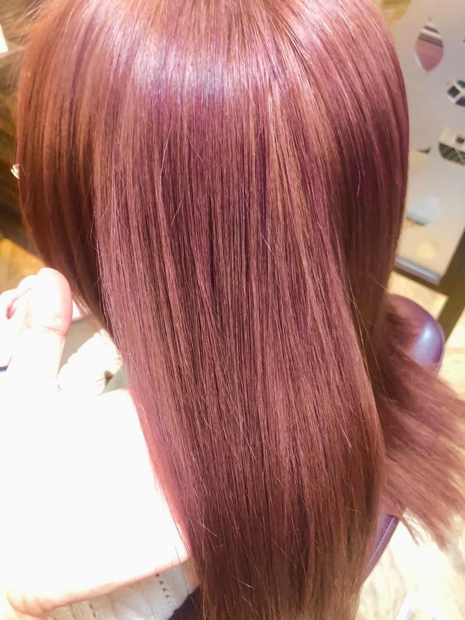 カラー イルミナカラー ピンクカラー 韓国ヘア🇰🇷船橋 髪質改善/上野愛果のヘアスタイル