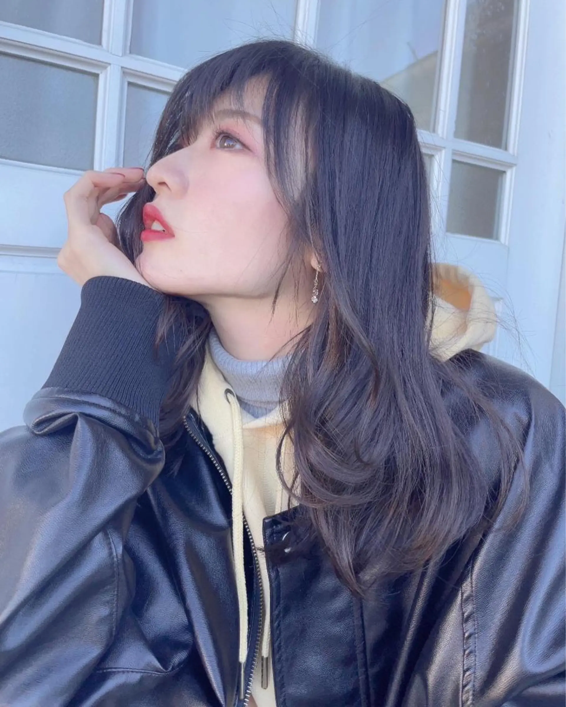 ミディアム 足立 悠輔のヘアスタイル