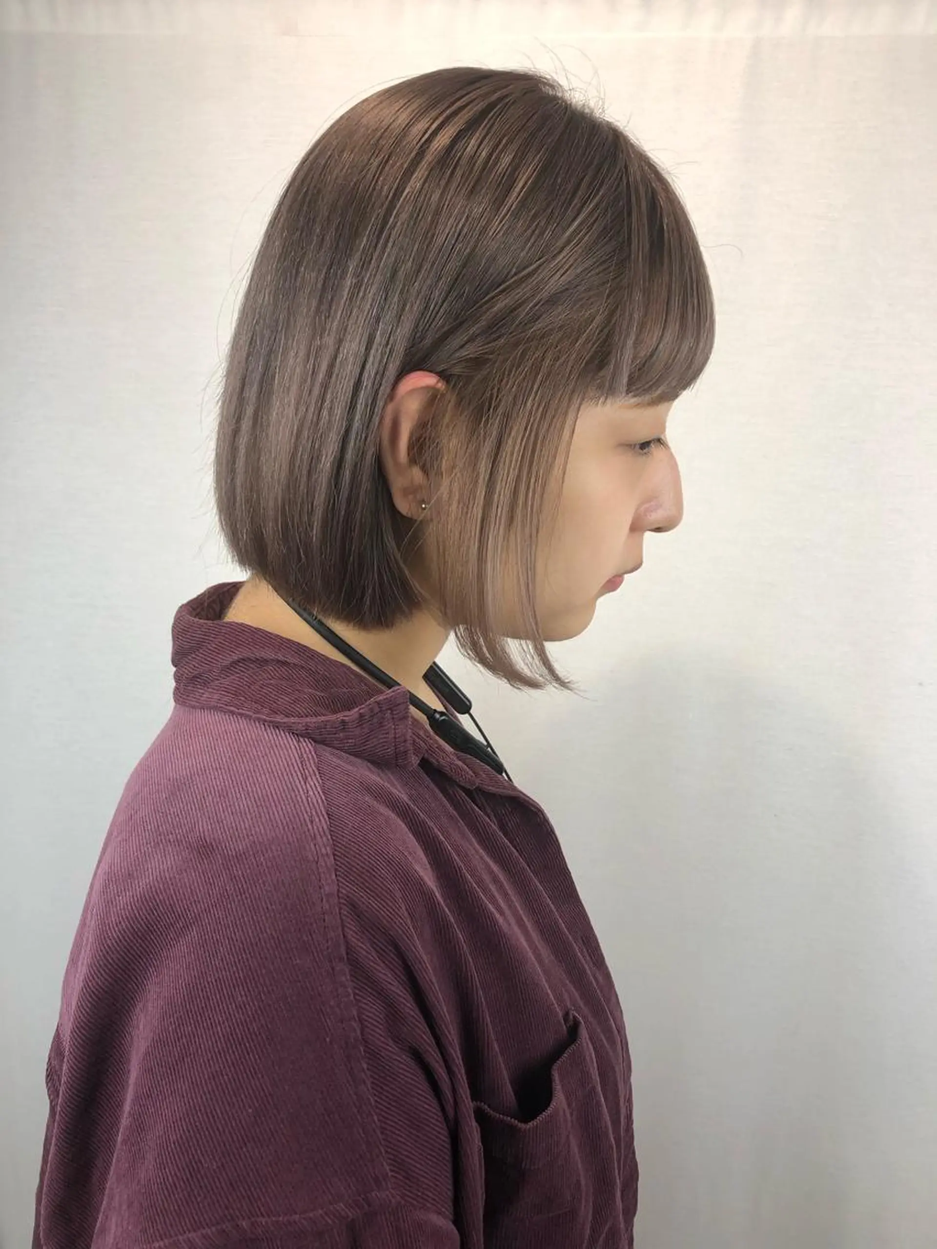 ショート カラー ベージュカラー グレージュ ホワイトベージュ ボブ ヘアカラー 🤍2nd🤍田所 美希のヘアスタイル