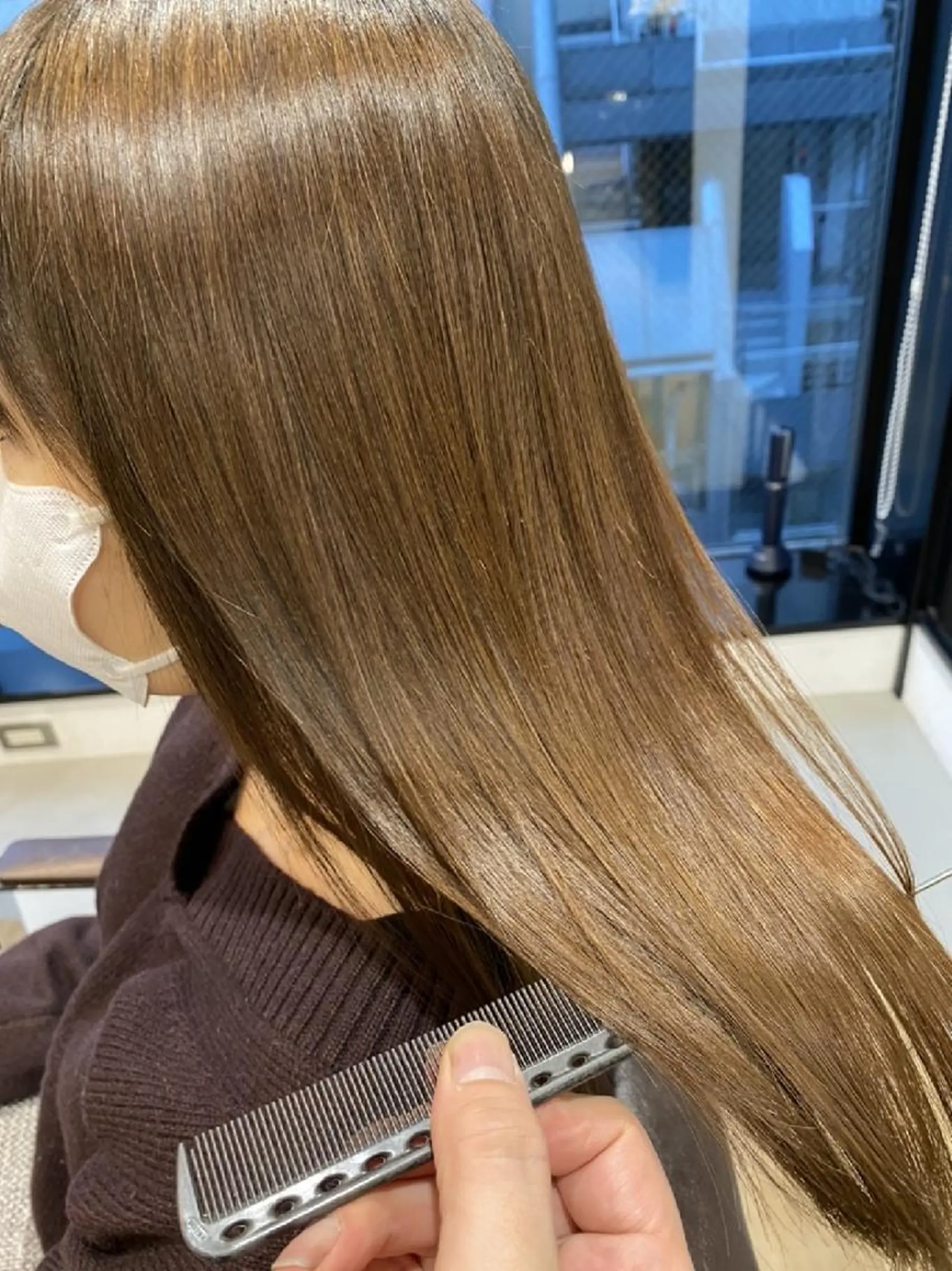 ロング トリートメント 深夜まで営業中‼️ レム髪質改善のヘアスタイル