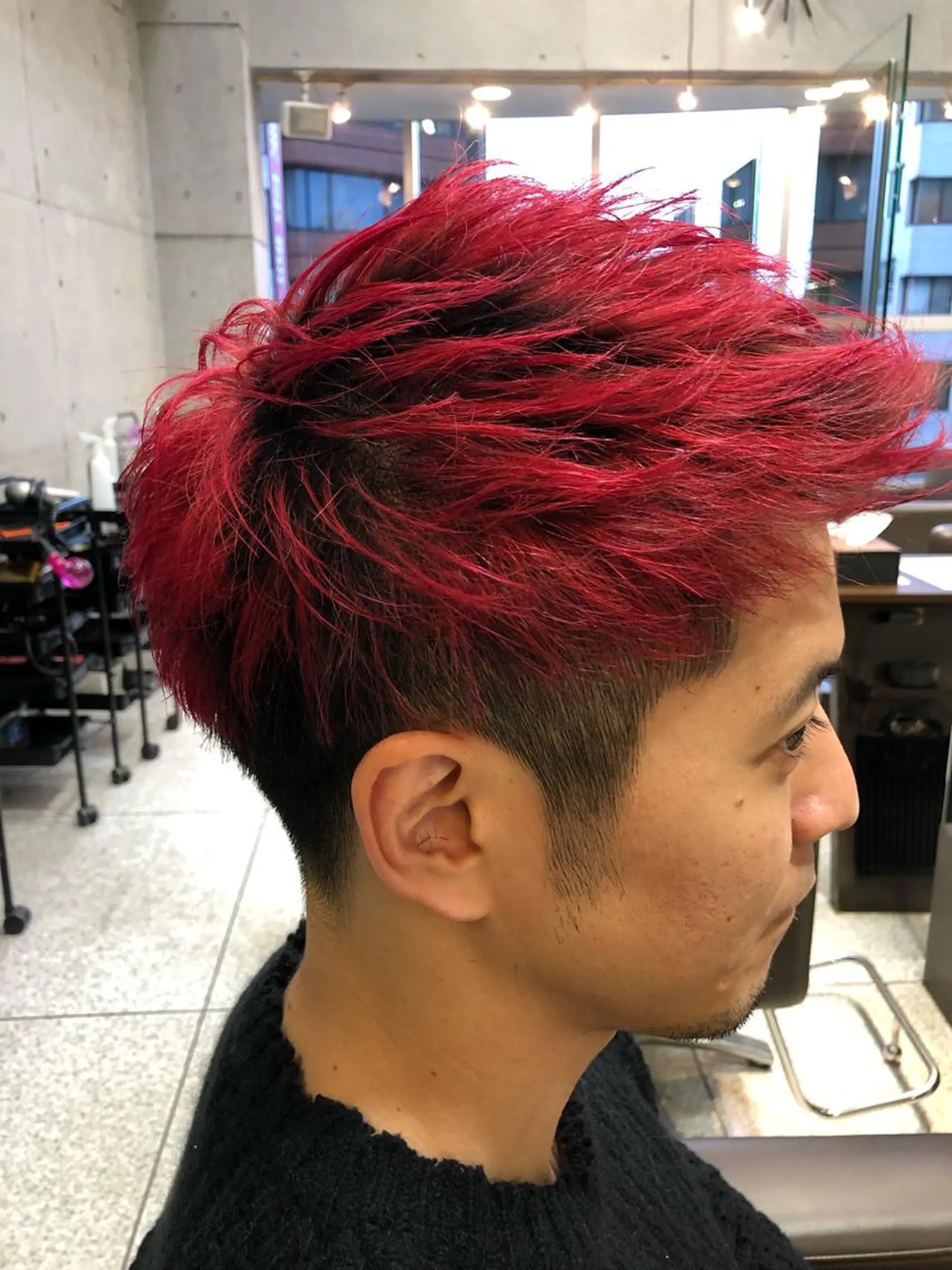 ショート カラー ブリーチ ヘアカラー トリートメント 大栗 佑也  髪質改善のヘアスタイル