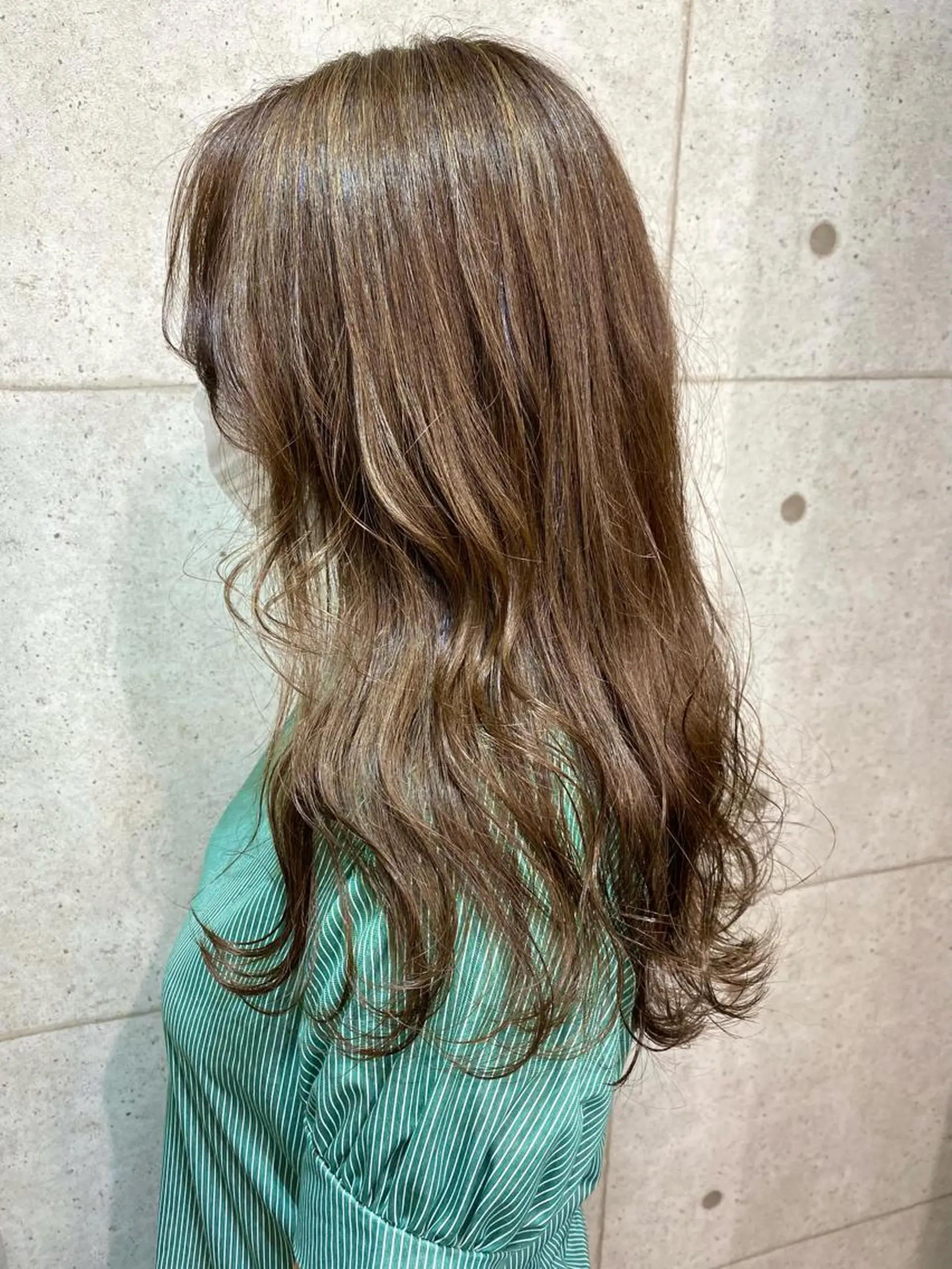 ロング 韓国パーマ 美容師 和田爽良のヘアスタイル