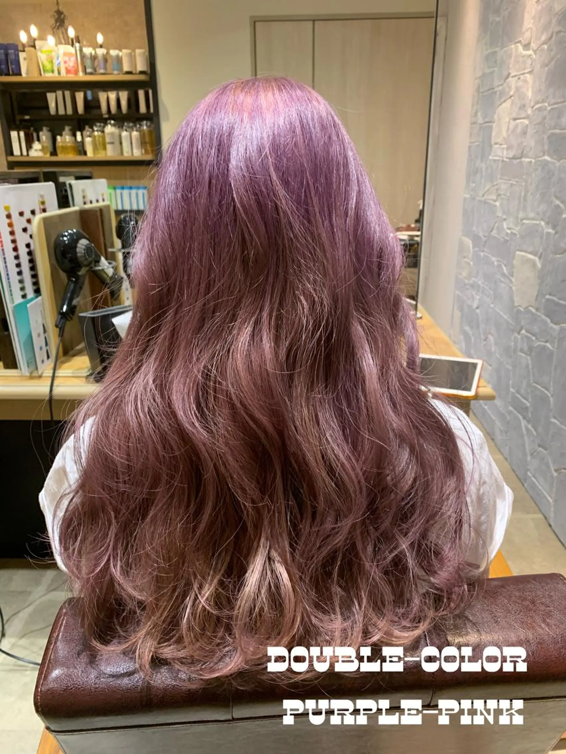 ロング カット ヘアカラー トリートメント 嶋崎 啓人のヘアスタイル