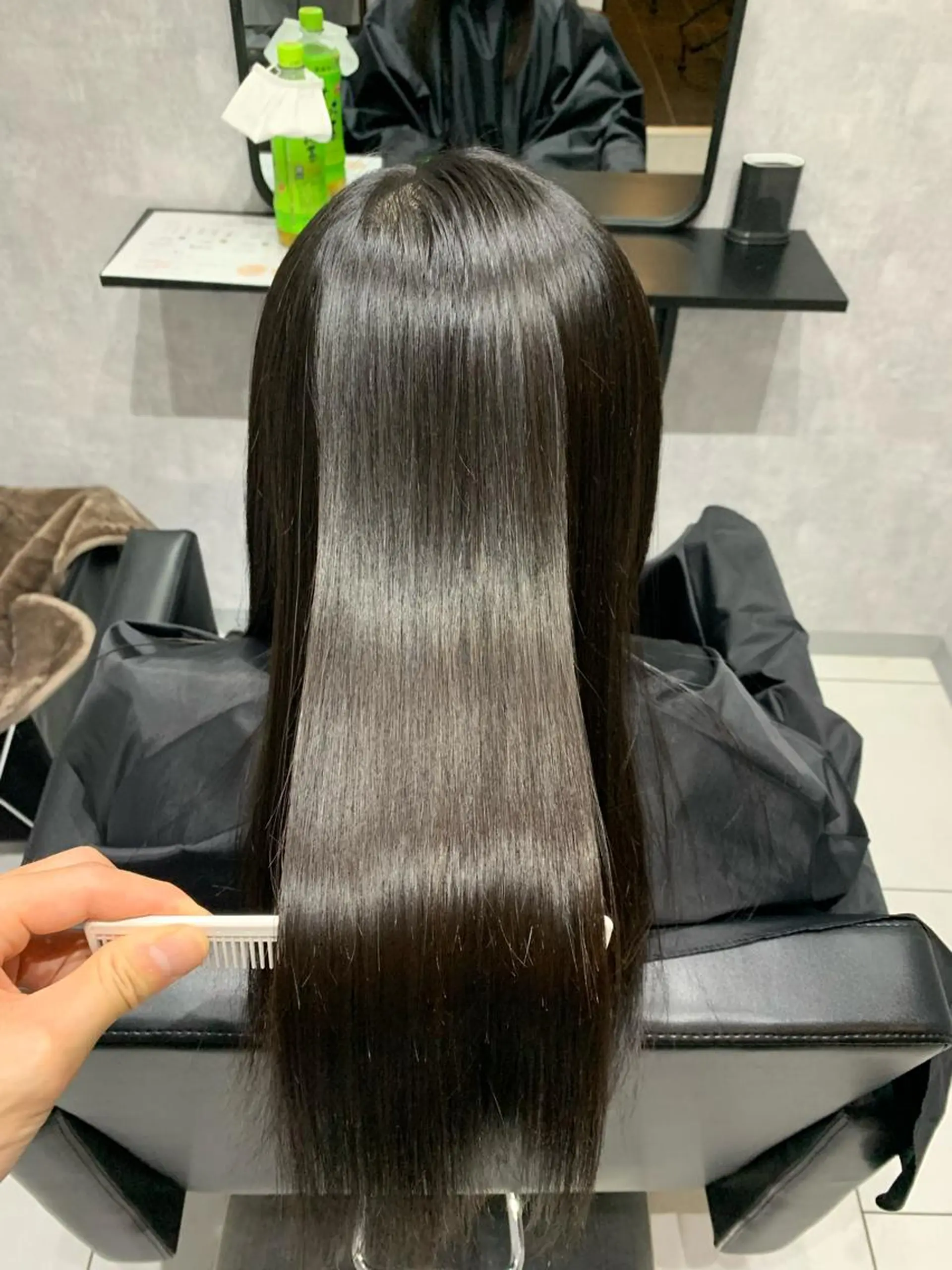 ロング 縮毛矯正 トリートメント 中川/縮毛矯正/ 高羽　克明のヘアスタイル