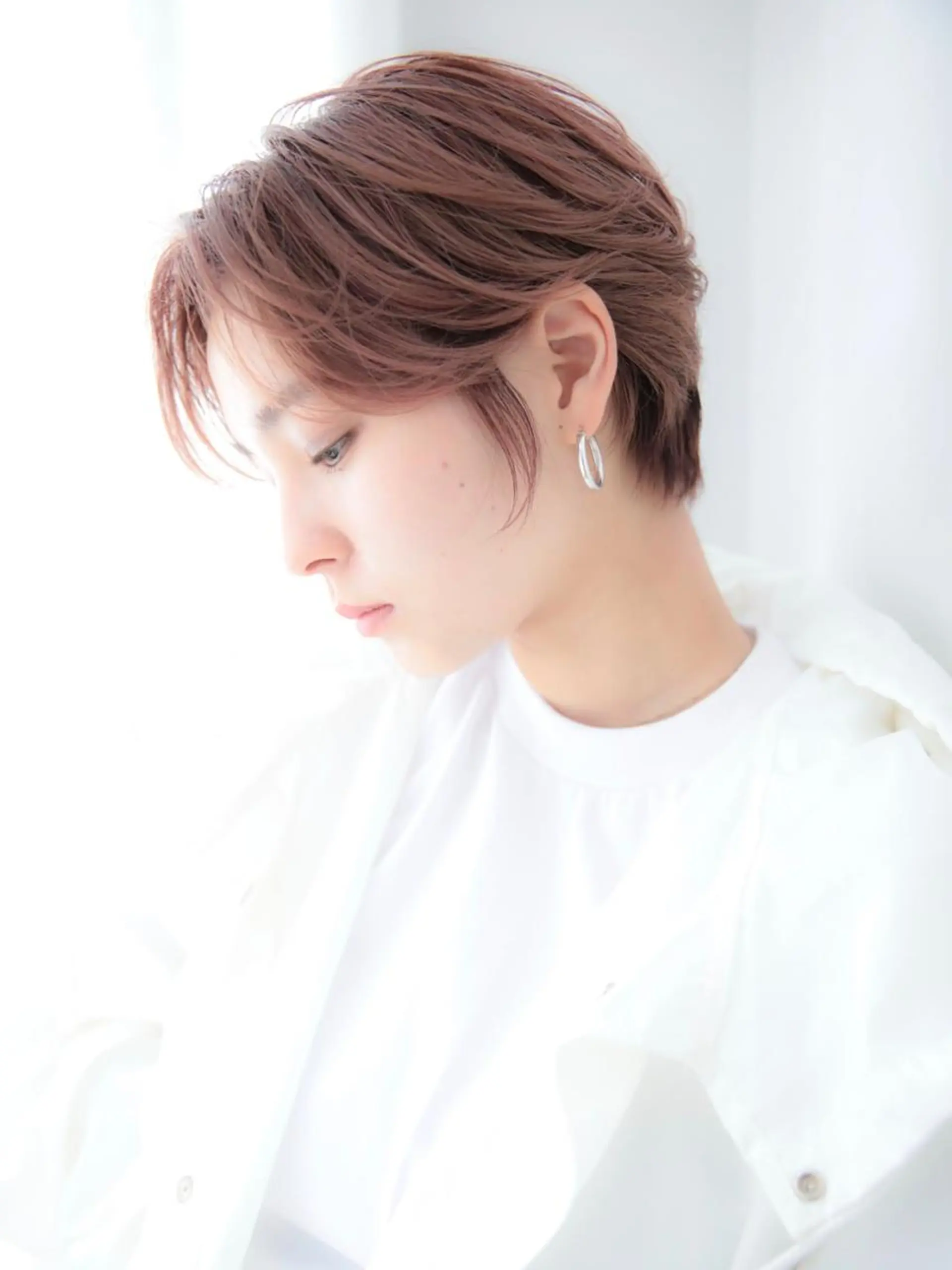 ショート カラー レイヤーカット✂️ 横浜No1♡下鳥翔子のヘアスタイル