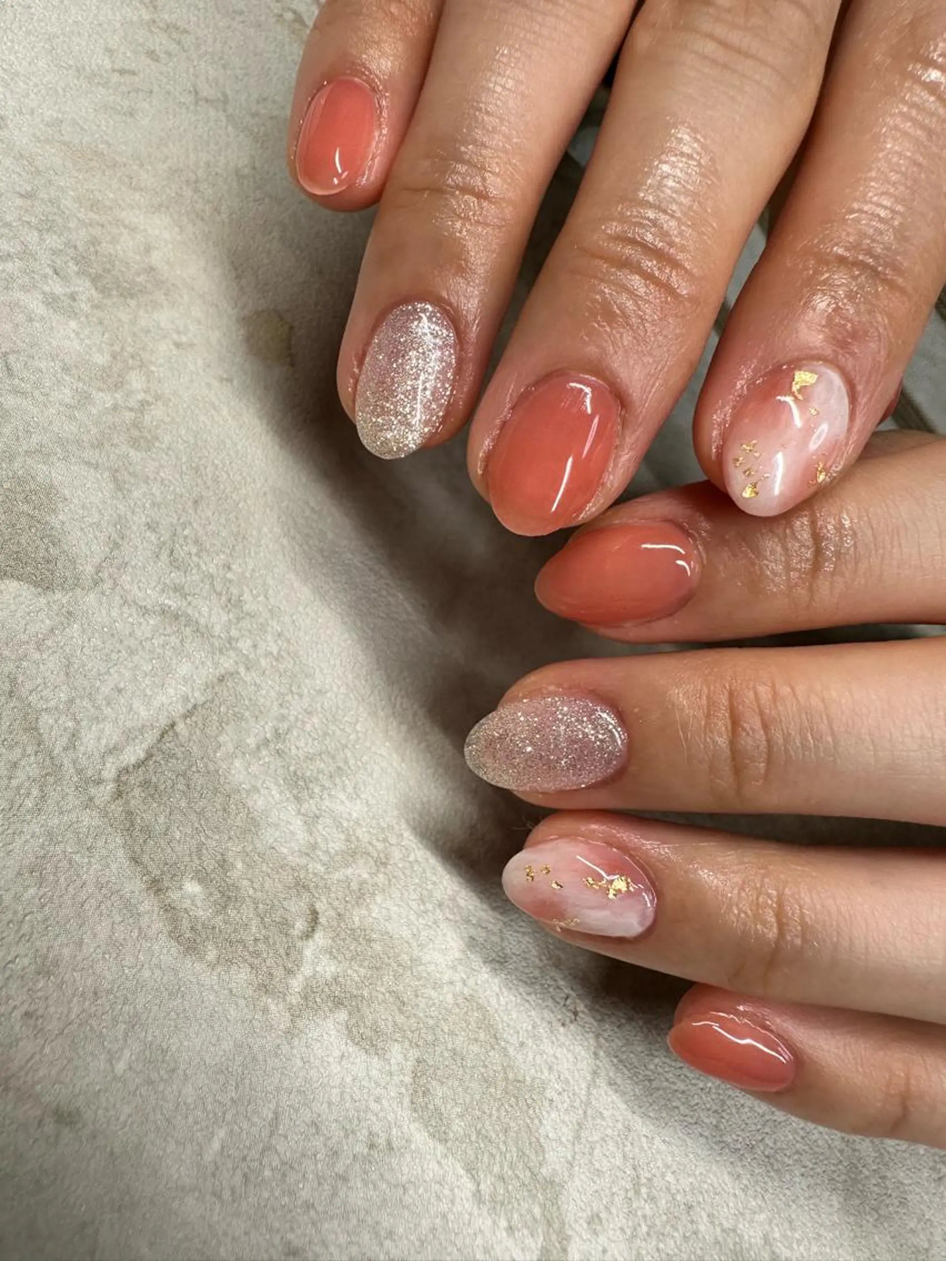 ロング カラー ヘアアレンジ キッズ ネイル マツエク・マツパ アイブロウ 福田 加奈のネイルデザイン