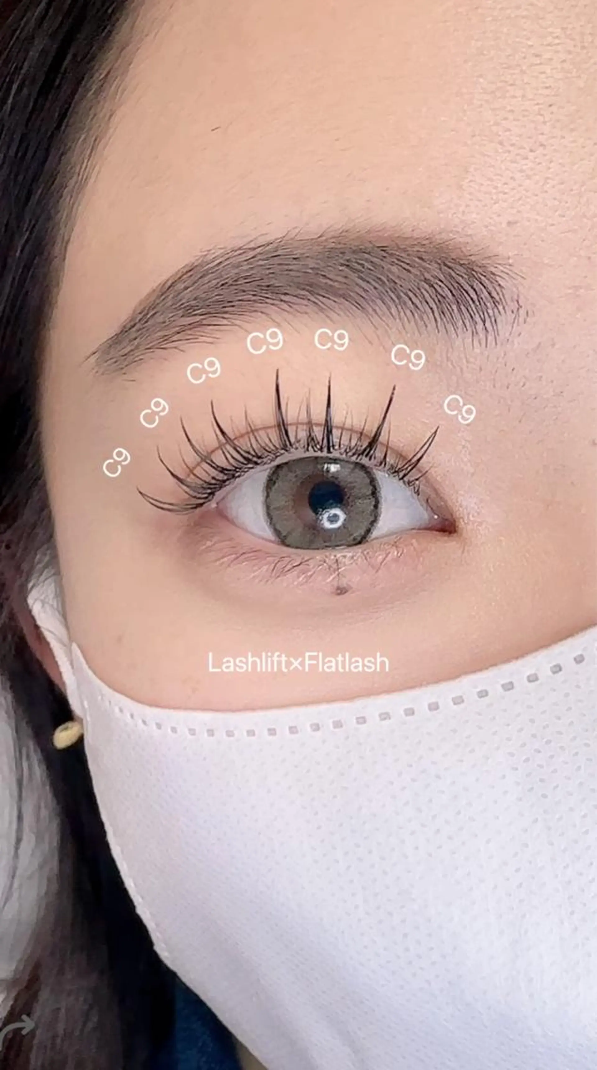 マツエク・マツパ マツパ mignon eye YUKINOのマツエク・マツパデザイン